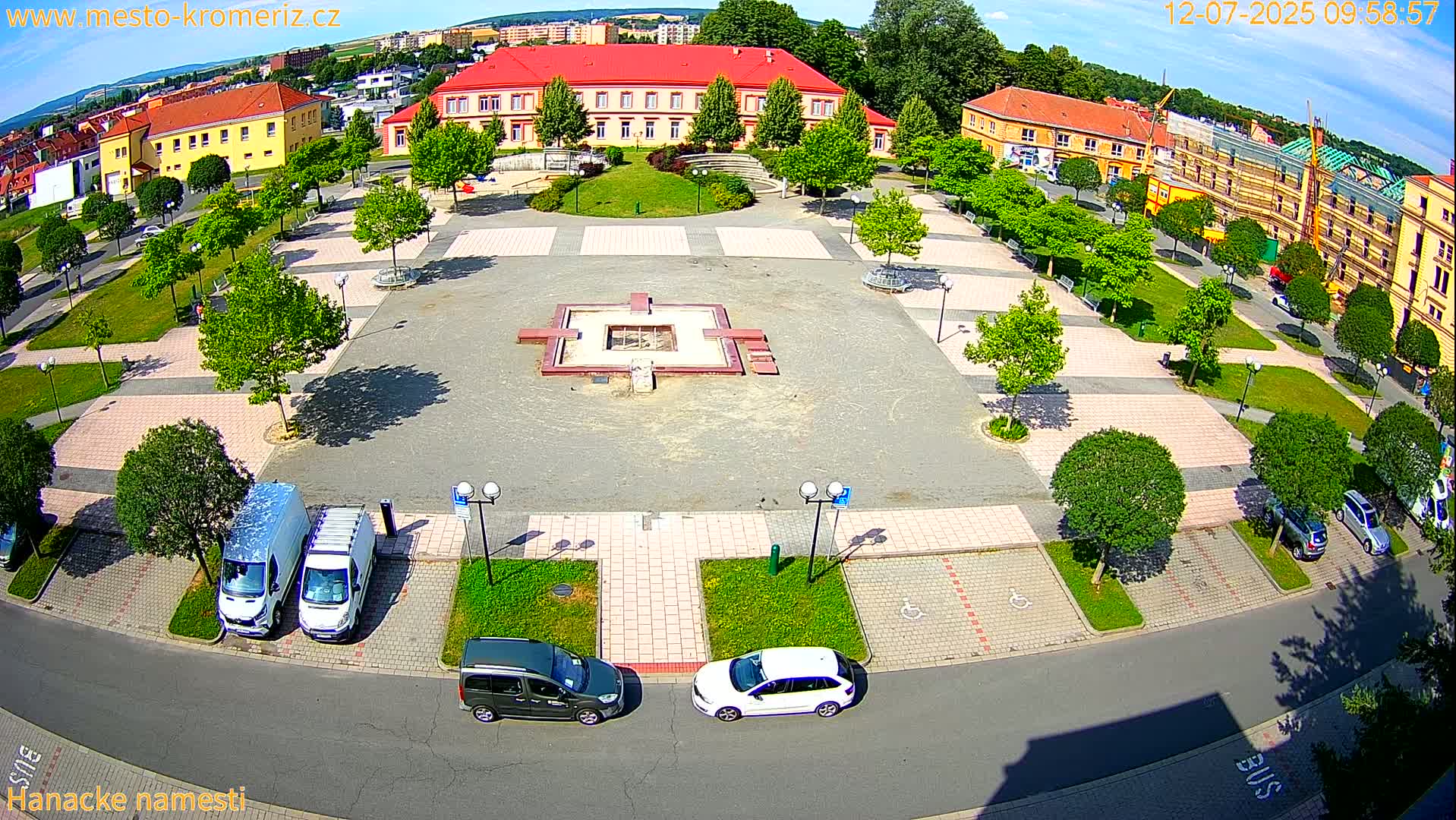Kroměříž - Hanácké Náměstí Square Live Cam - Kromeriz, Zlin, Czechia