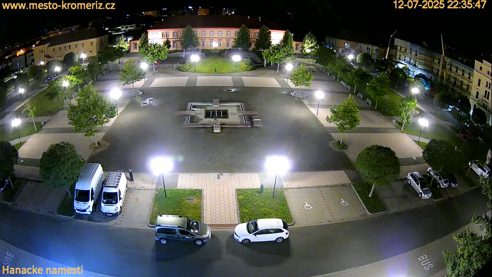 Kroměříž - Hanácké Náměstí Square Live Cam - Kromeriz, Zlin, Czechia
