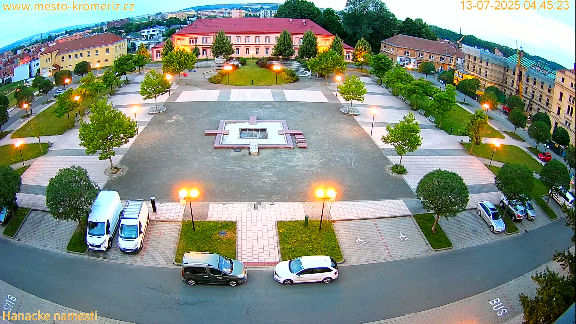 Kroměříž - Hanácké Náměstí Square Live Cam - Kromeriz, Zlin, Czechia