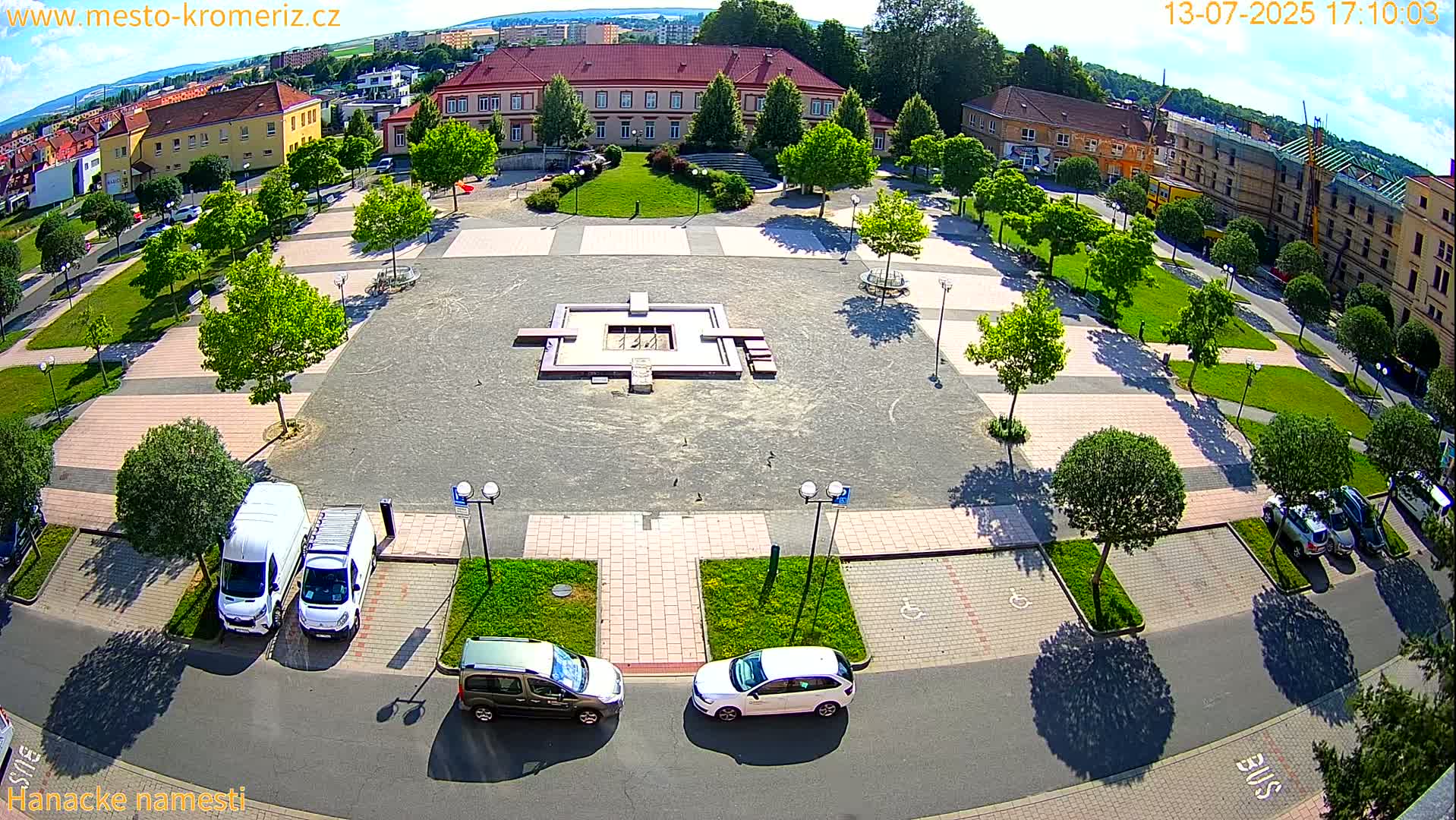 Kroměříž - Hanácké Náměstí Square Live Cam - Kromeriz, Zlin, Czechia