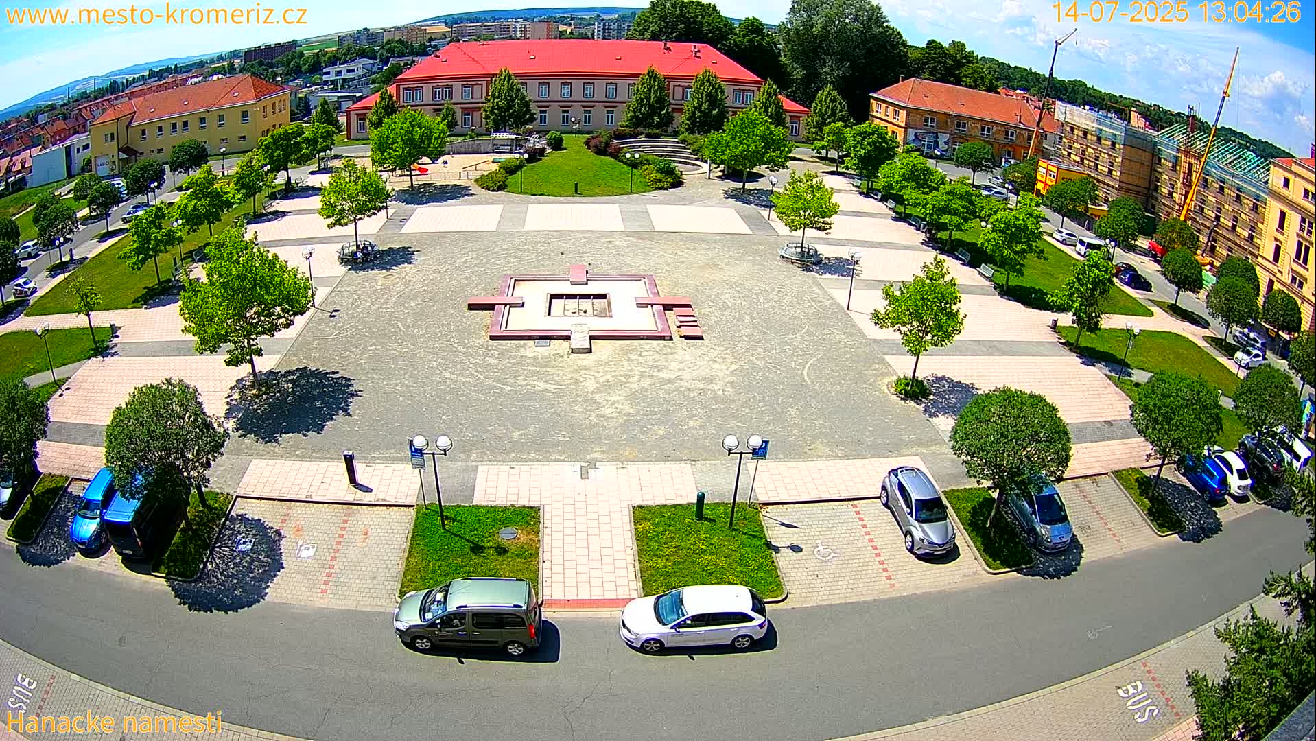 Kroměříž - Hanácké Náměstí Square Live Cam - Kromeriz, Zlin, Czechia