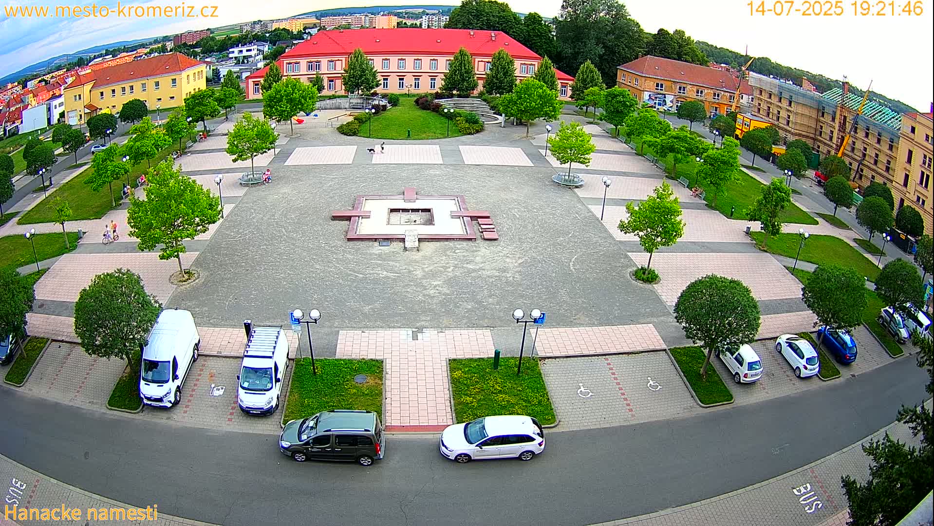 Kroměříž - Hanácké Náměstí Square Live Cam - Kromeriz, Zlin, Czechia