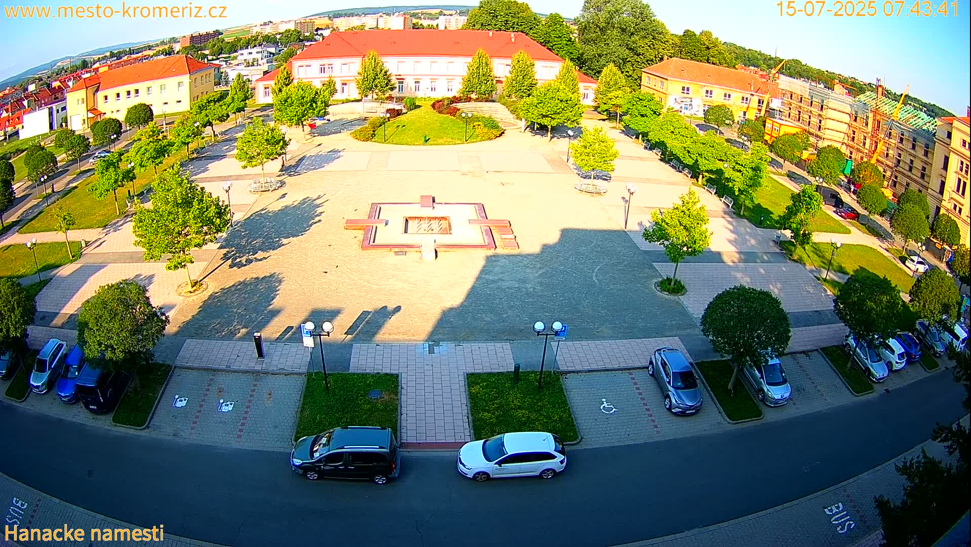 Kroměříž - Hanácké Náměstí Square Live Cam - Kromeriz, Zlin, Czechia