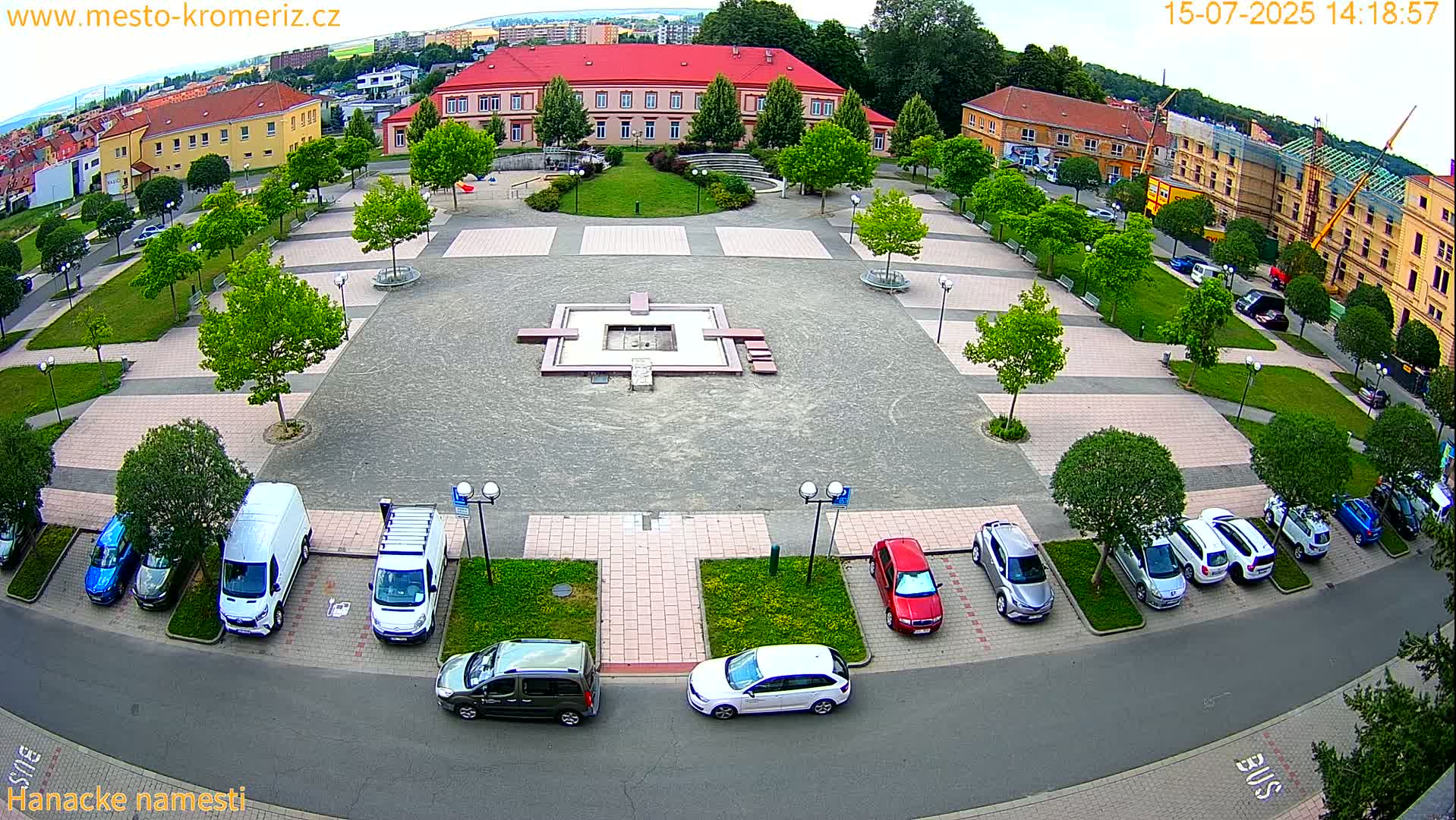 Kroměříž - Hanácké Náměstí Square Live Cam - Kromeriz, Zlin, Czechia