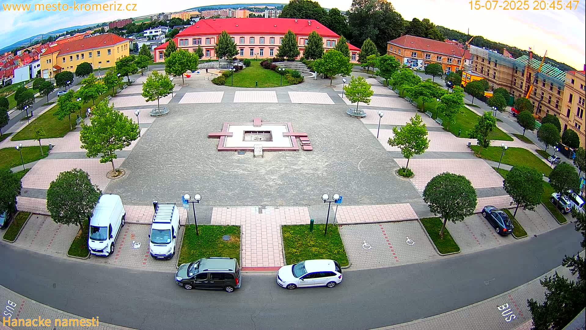 Kroměříž - Hanácké Náměstí Square Live Cam - Kromeriz, Zlin, Czechia