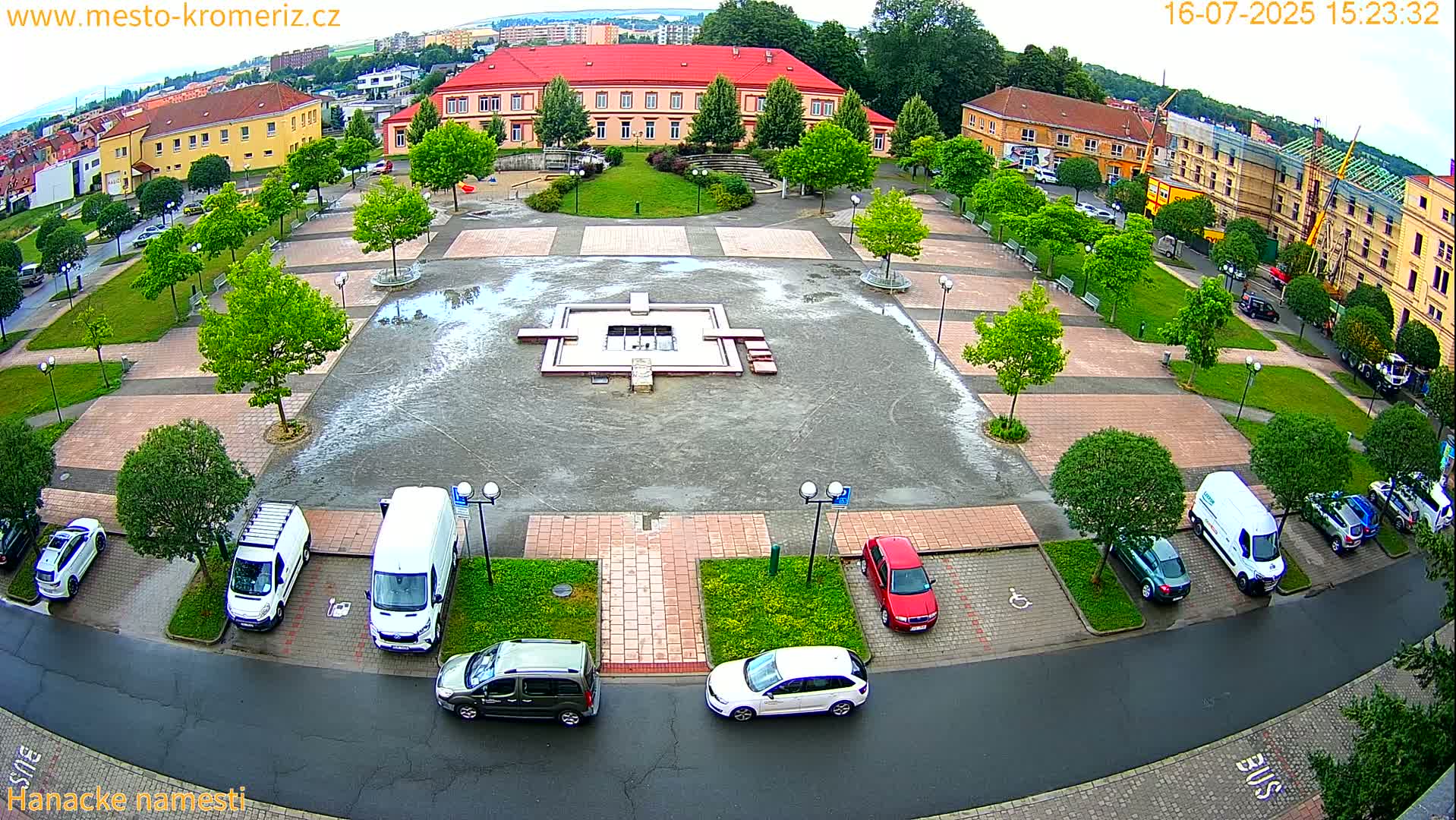 Kroměříž - Hanácké Náměstí Square Live Cam - Kromeriz, Zlin, Czechia