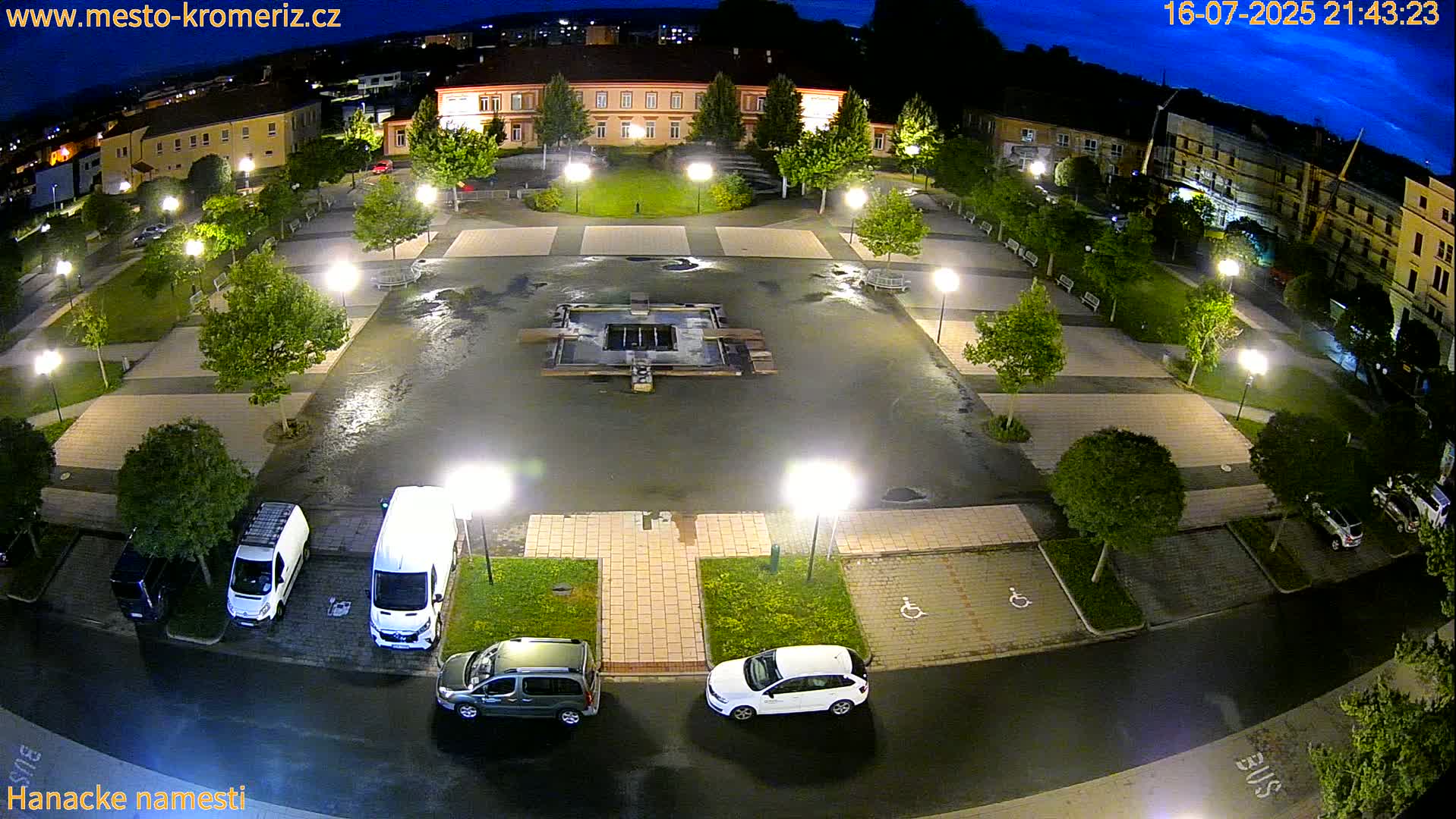 Kroměříž - Hanácké Náměstí Square Live Cam - Kromeriz, Zlin, Czechia