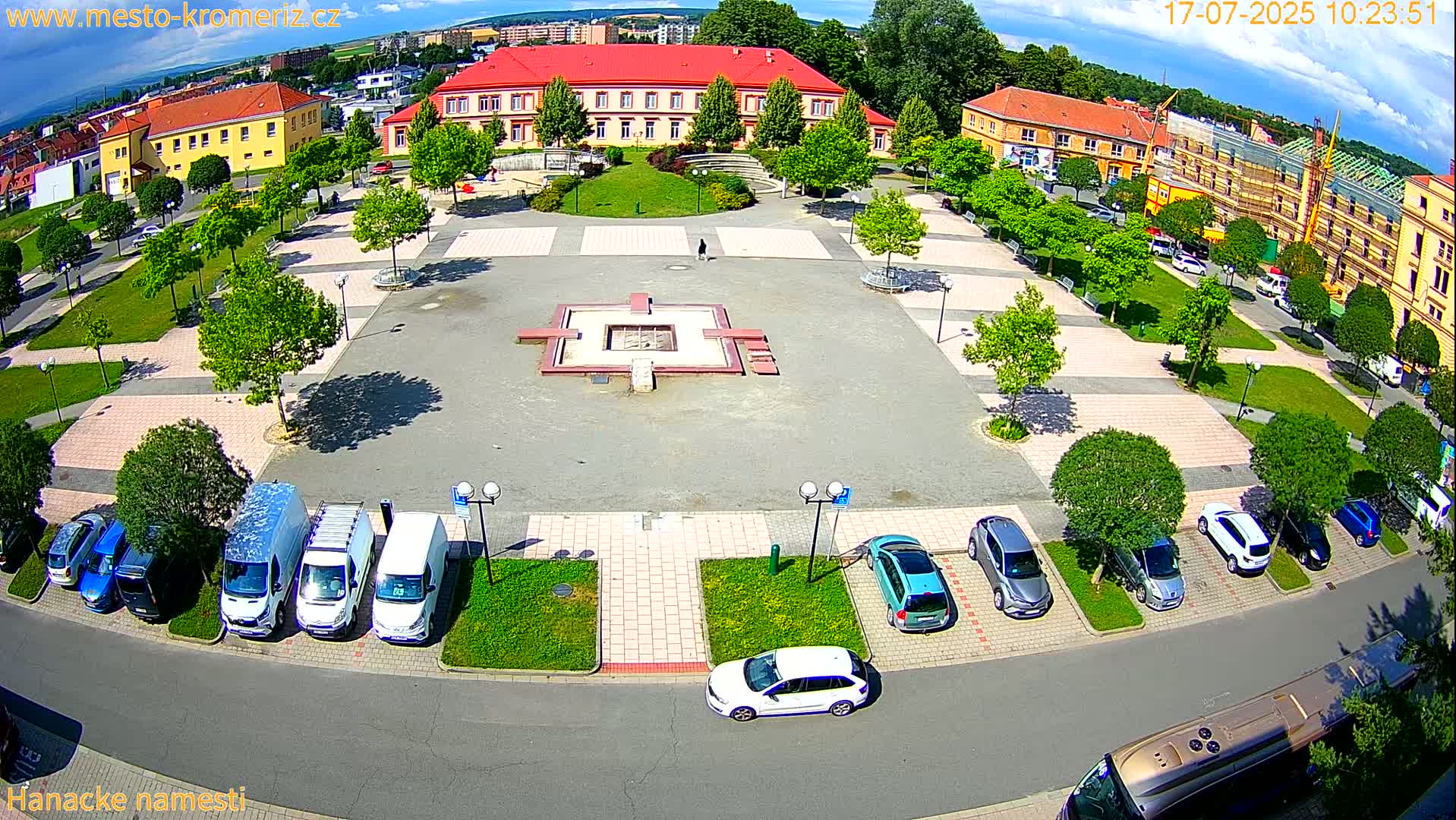 Kroměříž - Hanácké Náměstí Square Live Cam - Kromeriz, Zlin, Czechia