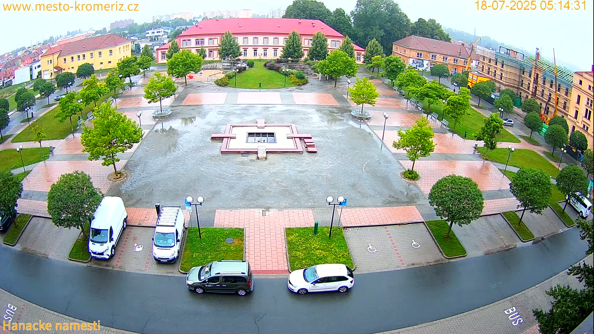 Kroměříž - Hanácké Náměstí Square Live Cam - Kromeriz, Zlin, Czechia