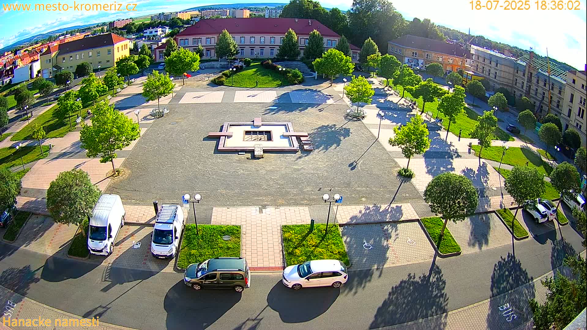Kroměříž - Hanácké Náměstí Square Live Cam - Kromeriz, Zlin, Czechia