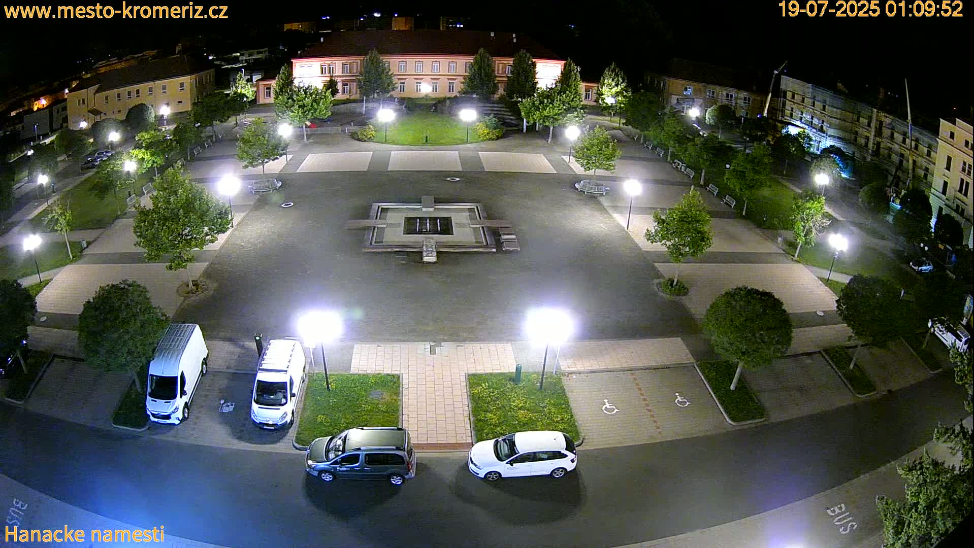 Kroměříž - Hanácké Náměstí Square Live Cam - Kromeriz, Zlin, Czechia