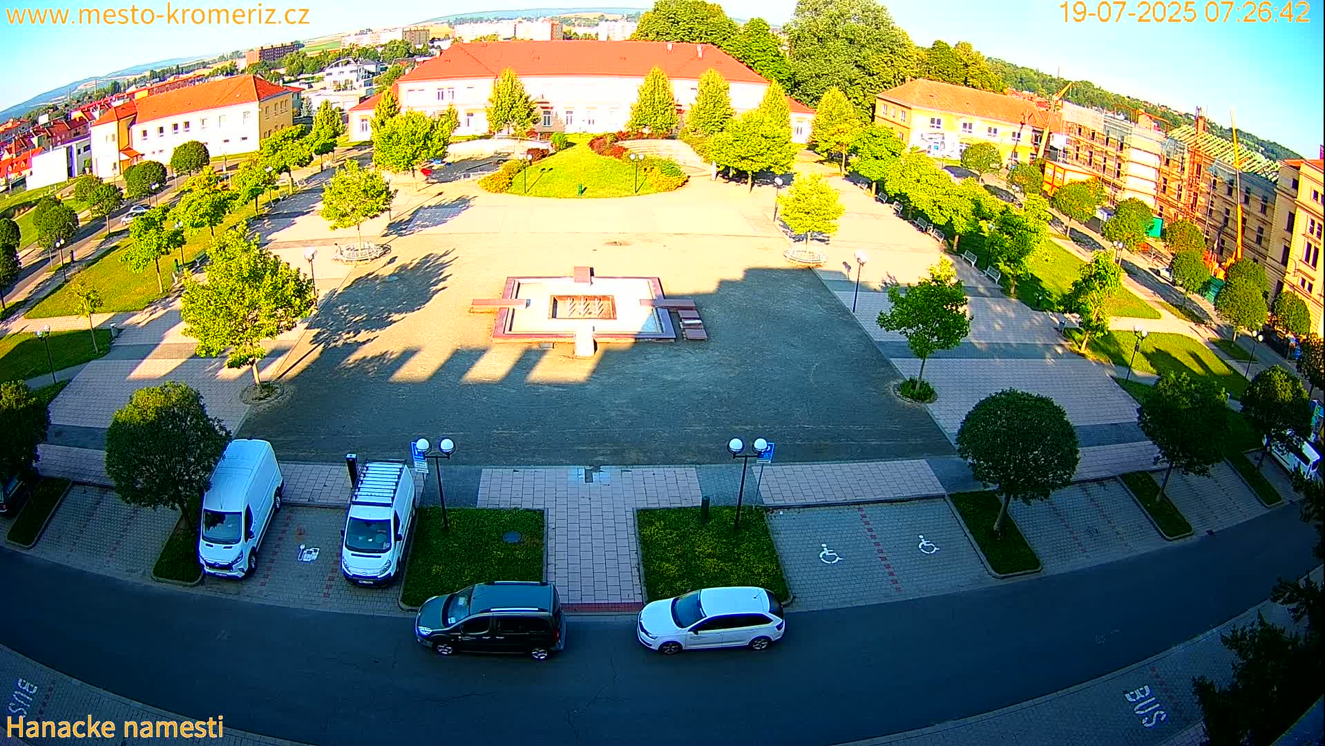 Kroměříž - Hanácké Náměstí Square Live Cam - Kromeriz, Zlin, Czechia