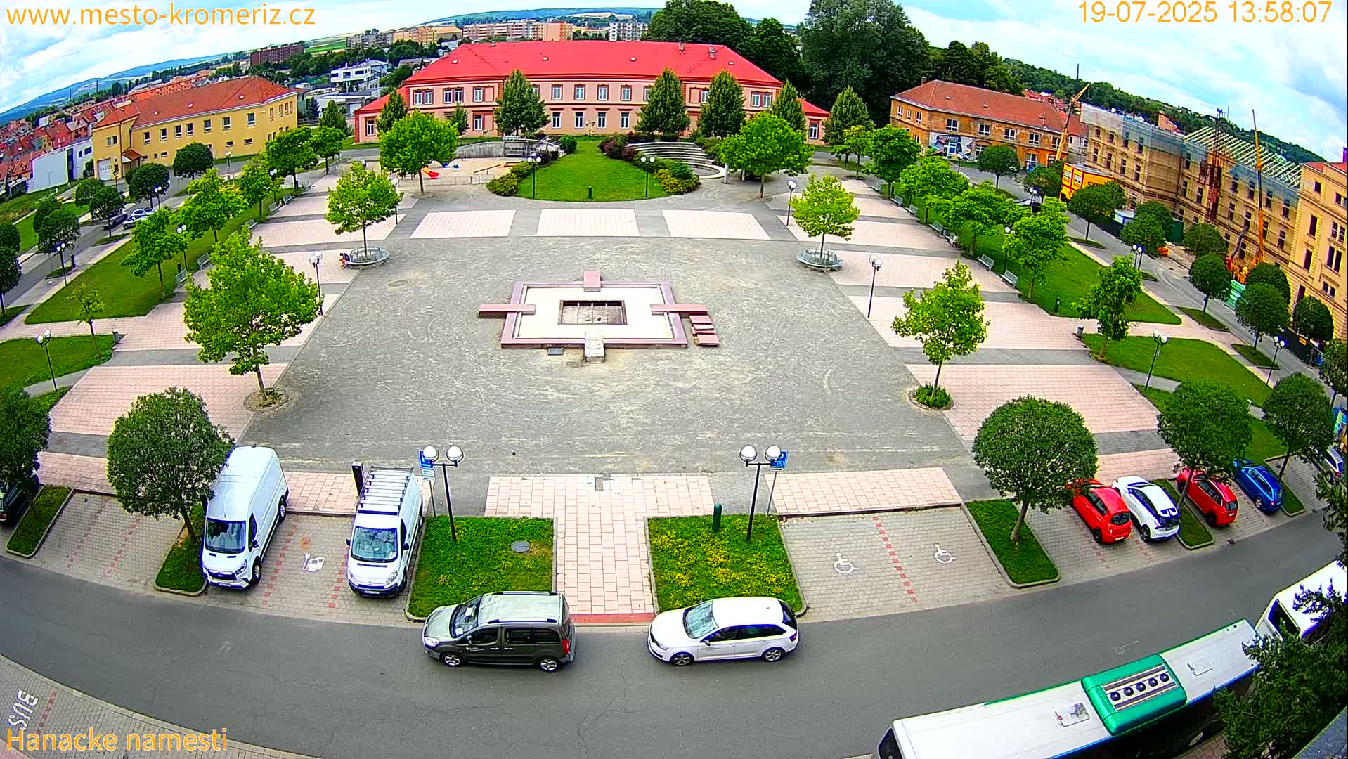 Kroměříž - Hanácké Náměstí Square Live Cam - Kromeriz, Zlin, Czechia