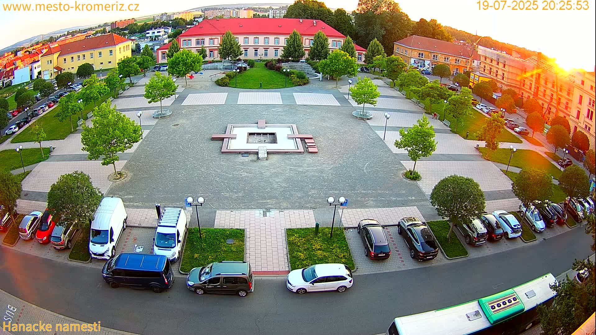 Kroměříž - Hanácké Náměstí Square Live Cam - Kromeriz, Zlin, Czechia