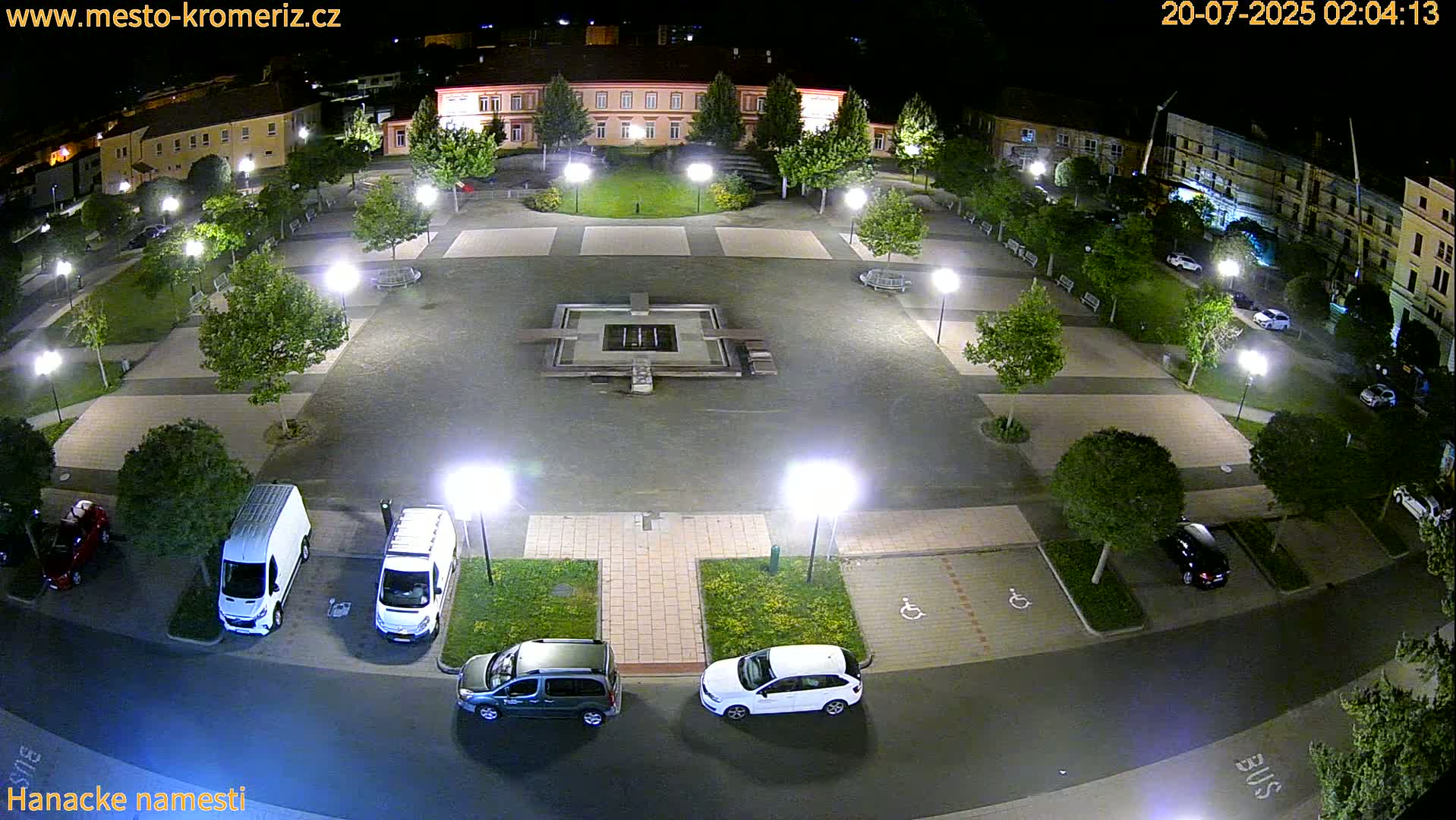 Kroměříž - Hanácké Náměstí Square Live Cam - Kromeriz, Zlin, Czechia