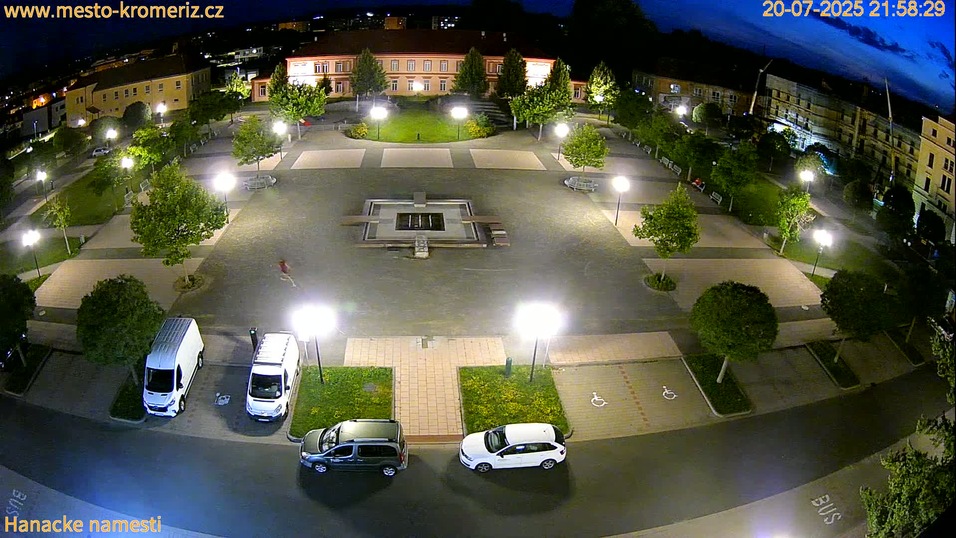 Kroměříž - Hanácké Náměstí Square Live Cam - Kromeriz, Zlin, Czechia