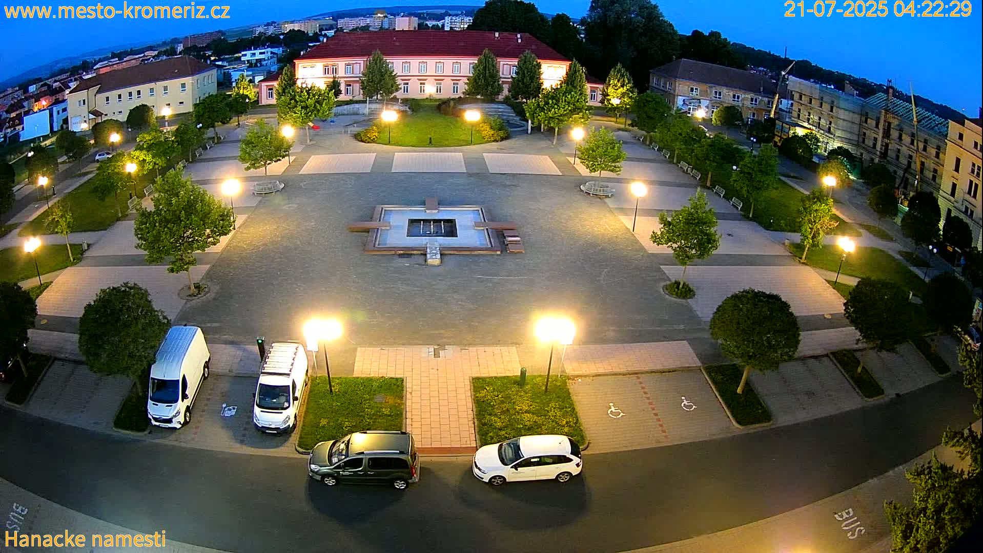 Kroměříž - Hanácké Náměstí Square Live Cam - Kromeriz, Zlin, Czechia