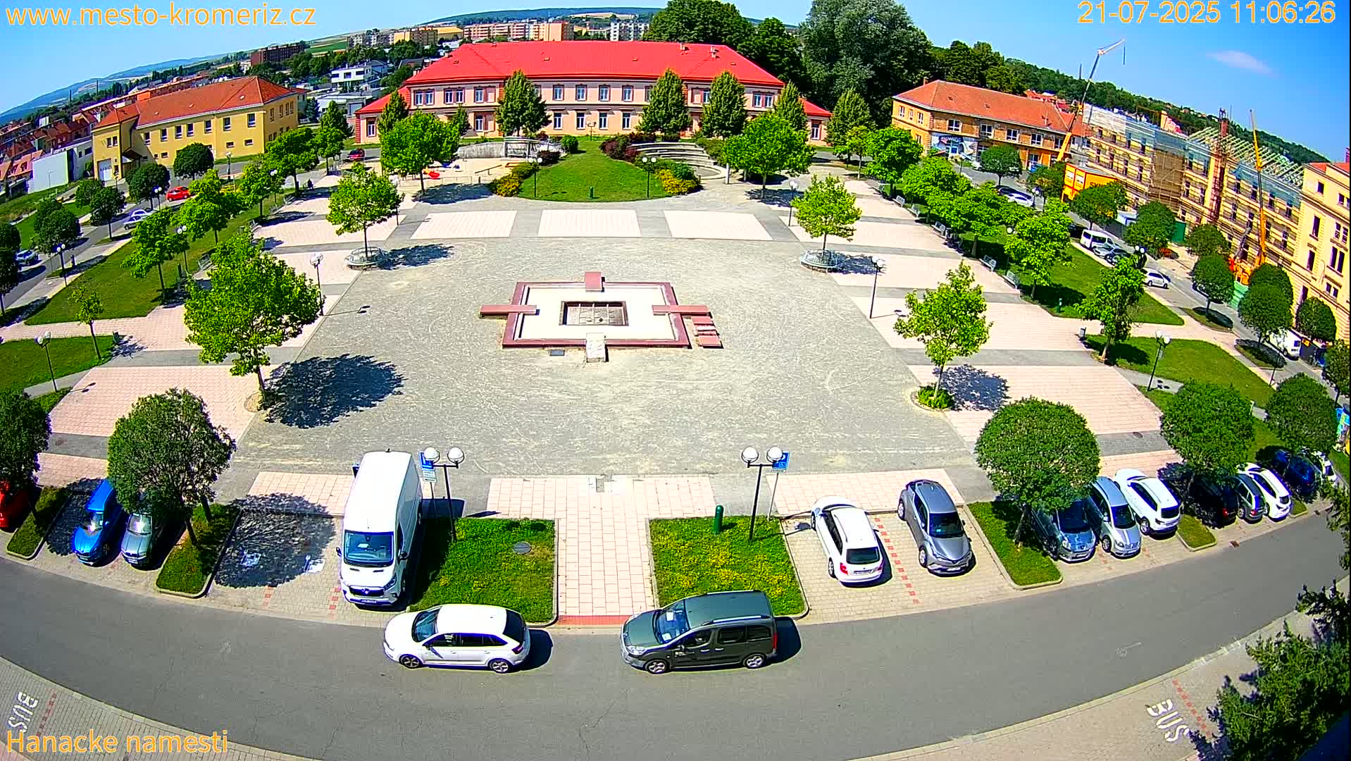 Kroměříž - Hanácké Náměstí Square Live Cam - Kromeriz, Zlin, Czechia