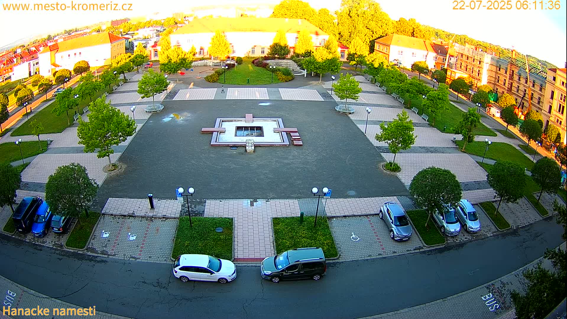 Kroměříž - Hanácké Náměstí Square Live Cam - Kromeriz, Zlin, Czechia