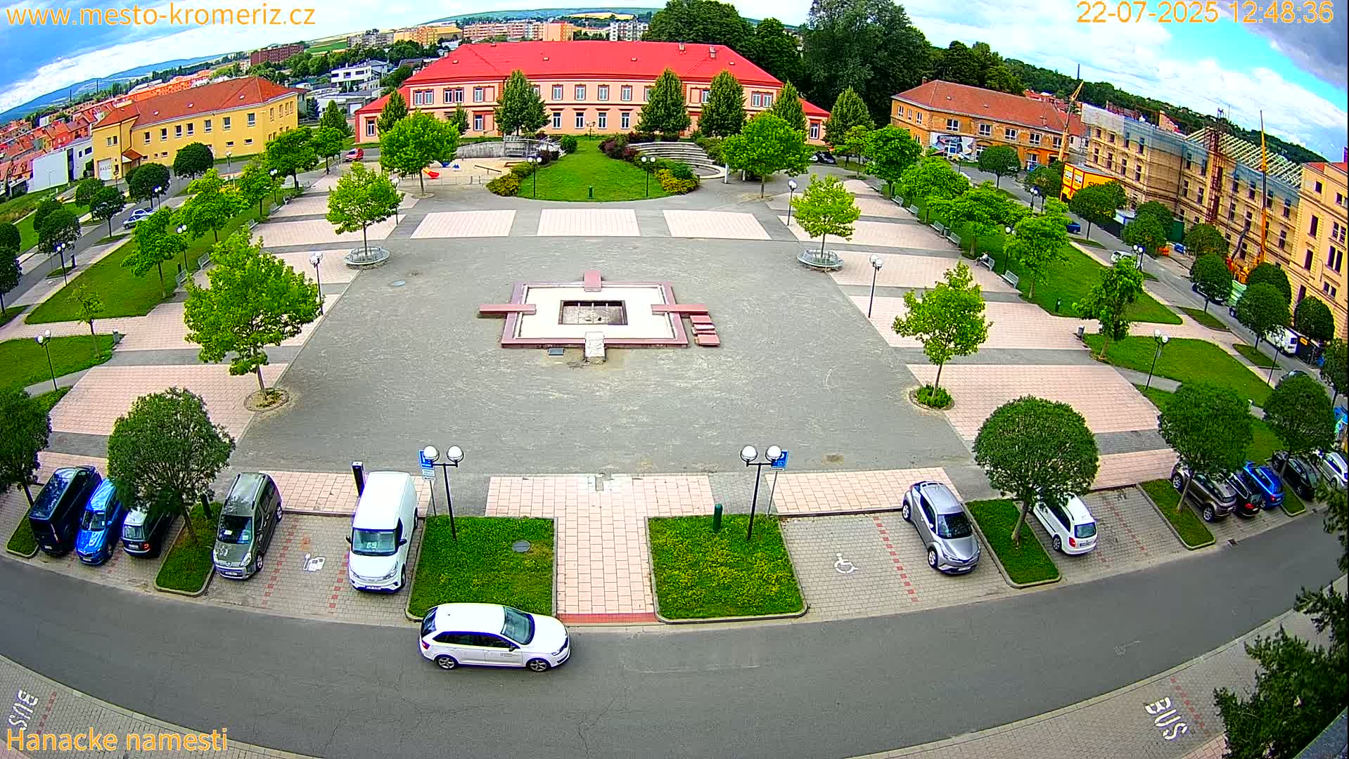 Kroměříž - Hanácké Náměstí Square Live Cam - Kromeriz, Zlin, Czechia