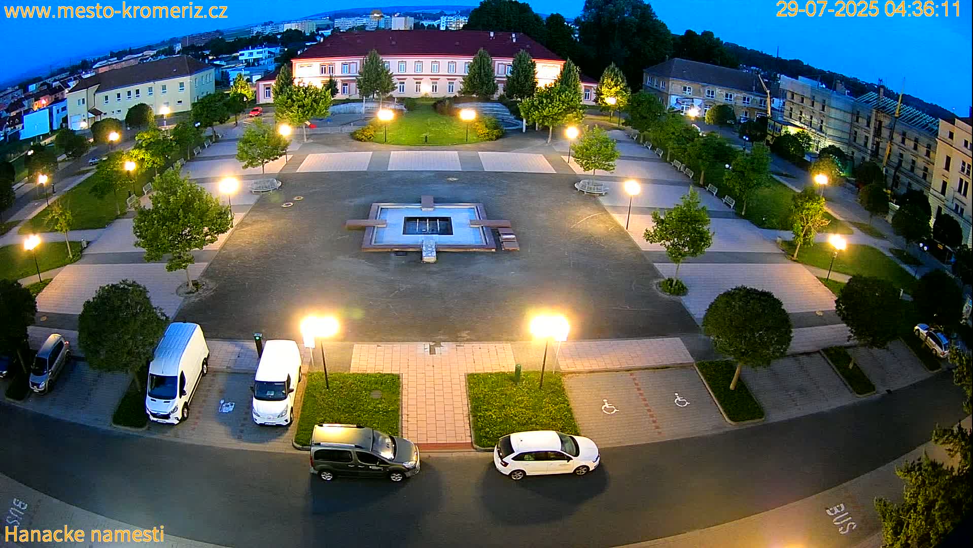 Kroměříž - Hanácké Náměstí Square Live Cam - Kromeriz, Zlin, Czechia