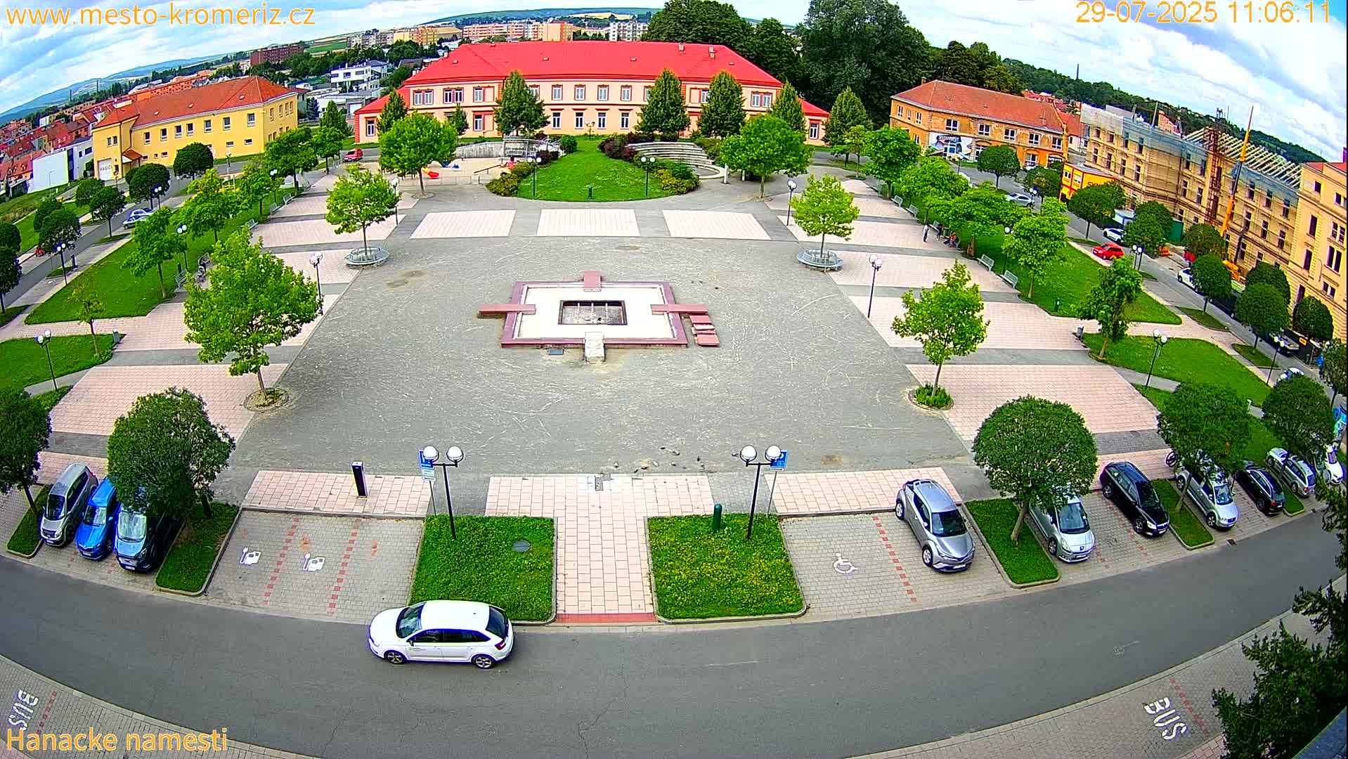 Kroměříž - Hanácké Náměstí Square Live Cam - Kromeriz, Zlin, Czechia