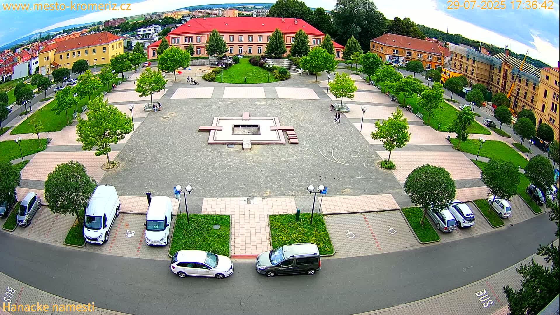 Kroměříž - Hanácké Náměstí Square Live Cam - Kromeriz, Zlin, Czechia