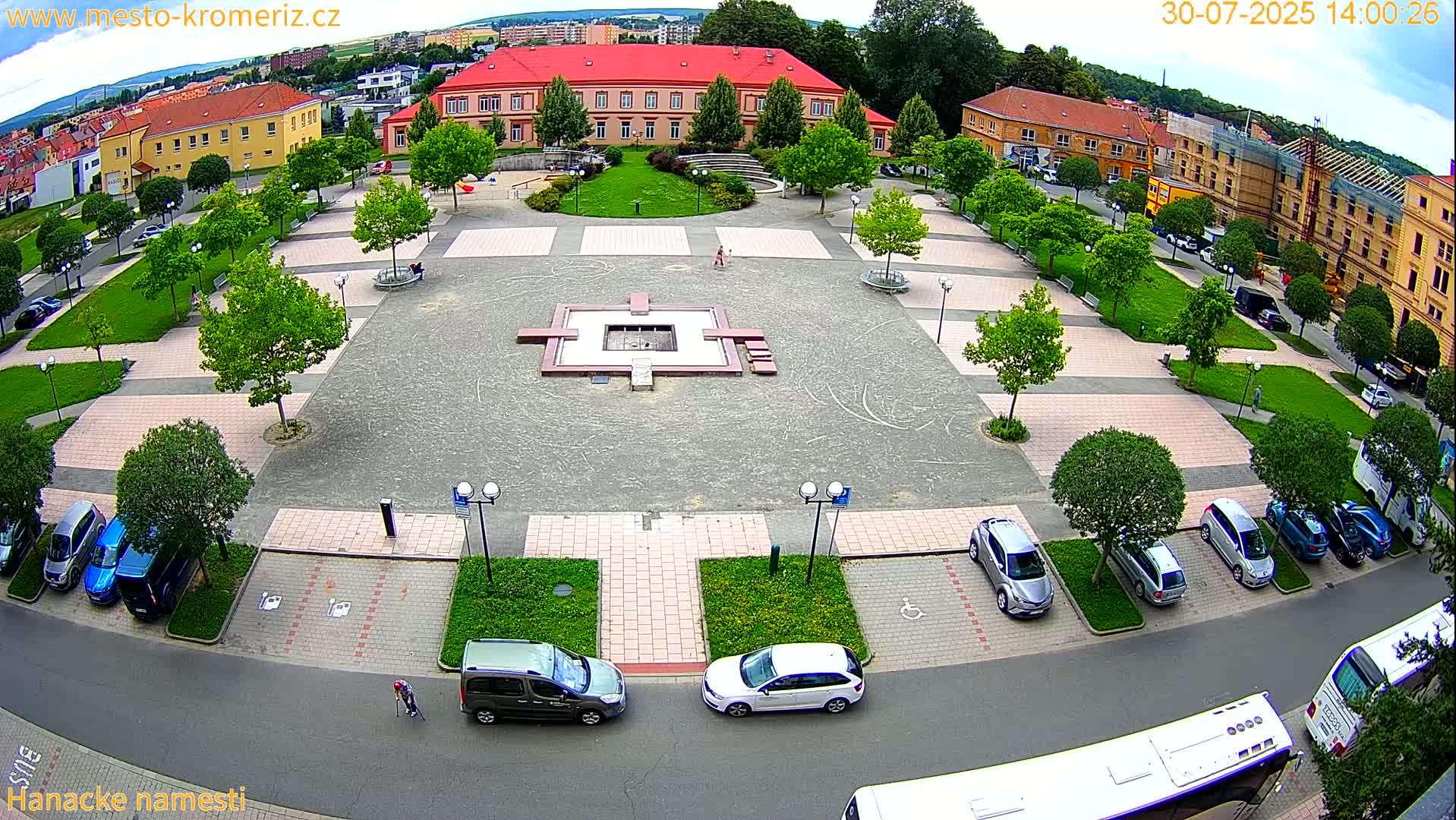 Kroměříž - Hanácké Náměstí Square Live Cam - Kromeriz, Zlin, Czechia