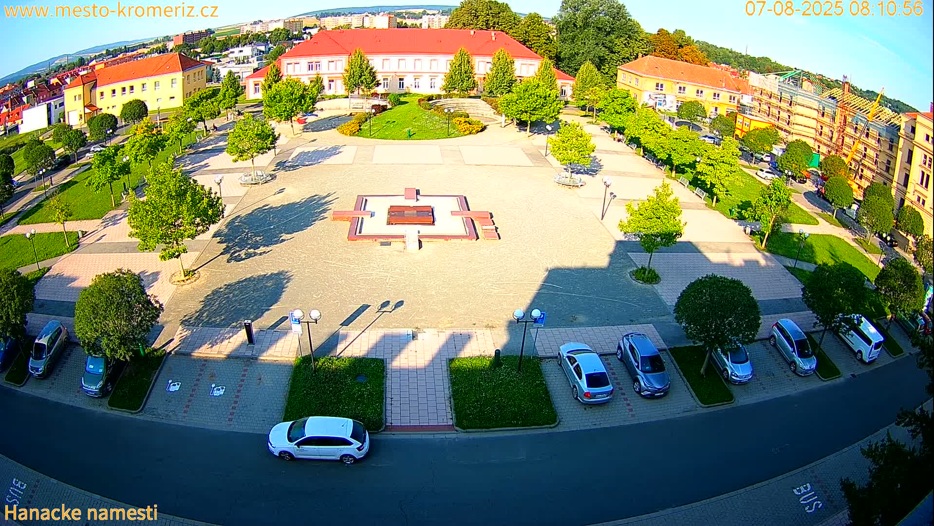 Kroměříž - Hanácké Náměstí Square Live Cam - Kromeriz, Zlin, Czechia