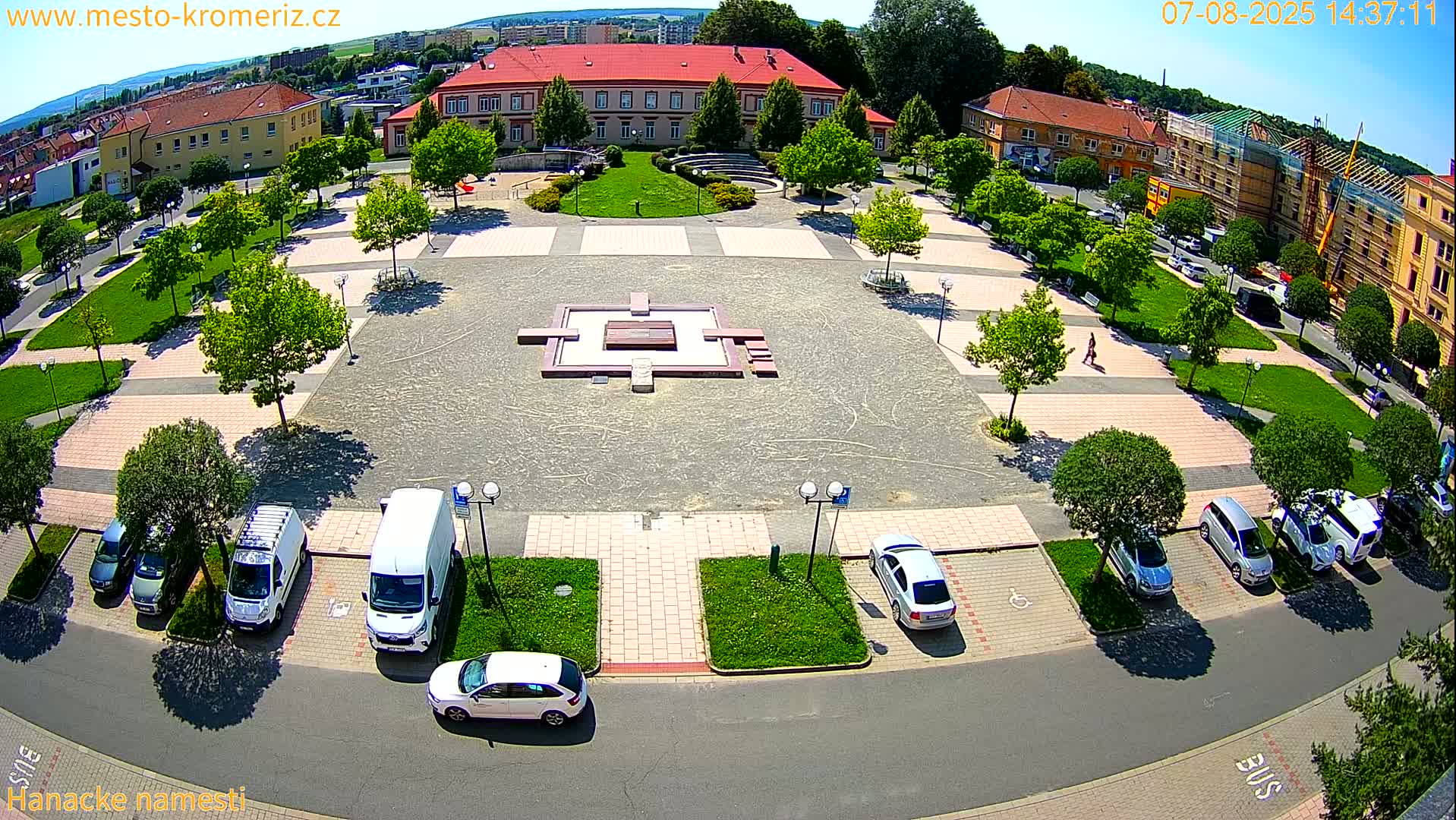 Kroměříž - Hanácké Náměstí Square Live Cam - Kromeriz, Zlin, Czechia