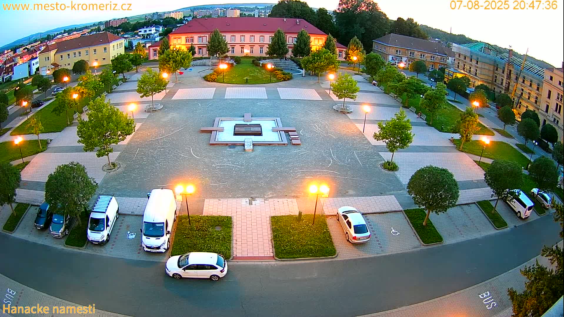 Kroměříž - Hanácké Náměstí Square Live Cam - Kromeriz, Zlin, Czechia