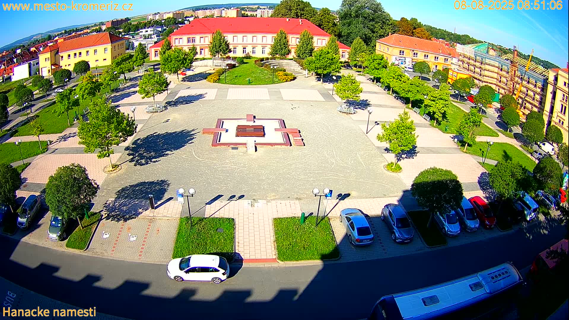 Kroměříž - Hanácké Náměstí Square Live Cam - Kromeriz, Zlin, Czechia
