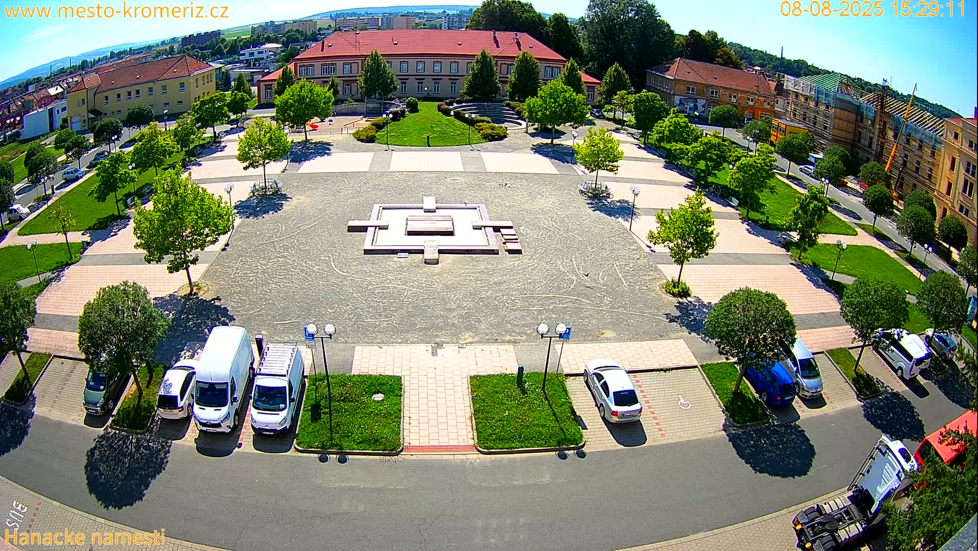 Kroměříž - Hanácké Náměstí Square Live Cam - Kromeriz, Zlin, Czechia