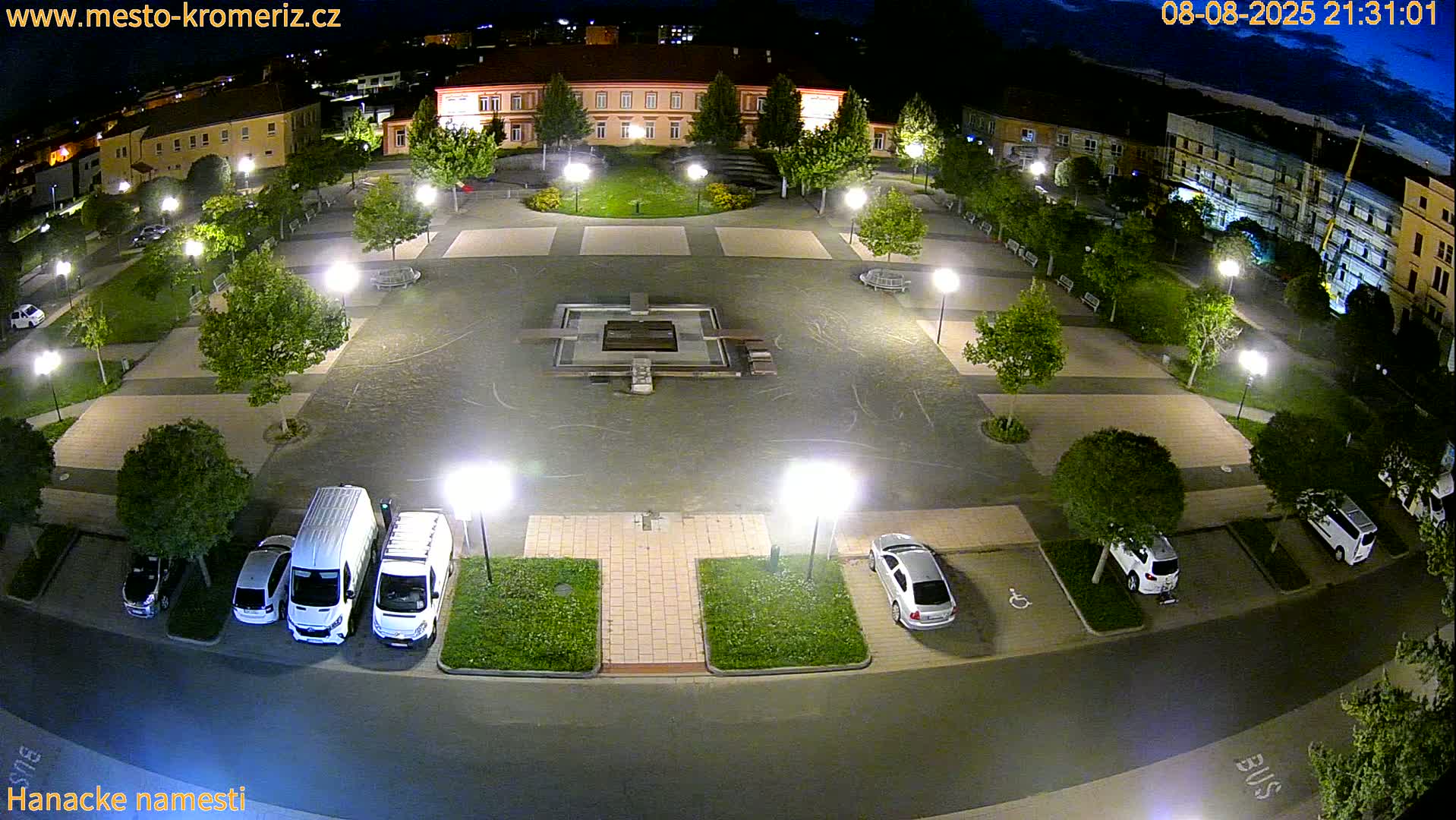 Kroměříž - Hanácké Náměstí Square Live Cam - Kromeriz, Zlin, Czechia