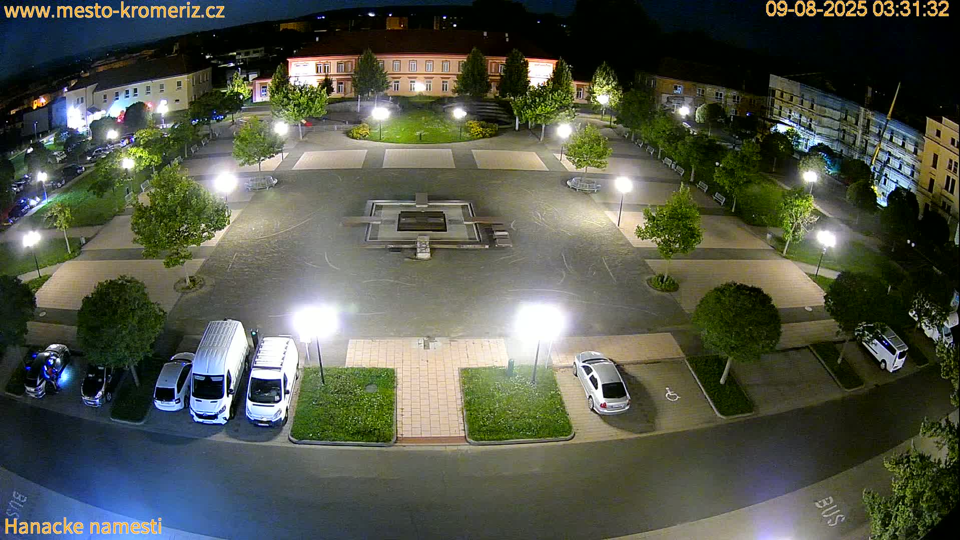 Kroměříž - Hanácké Náměstí Square Live Cam - Kromeriz, Zlin, Czechia
