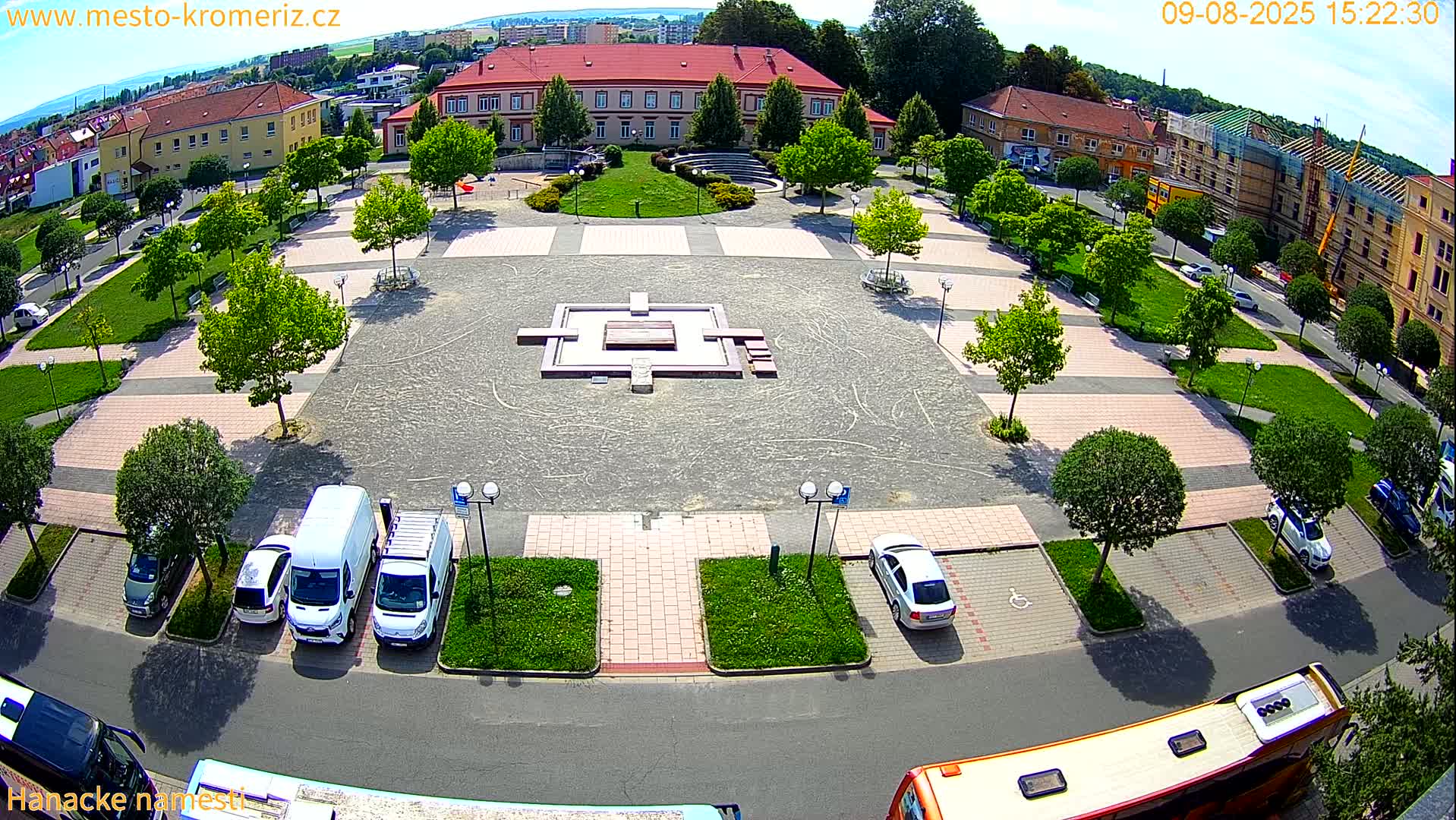 Kroměříž - Hanácké Náměstí Square Live Cam - Kromeriz, Zlin, Czechia