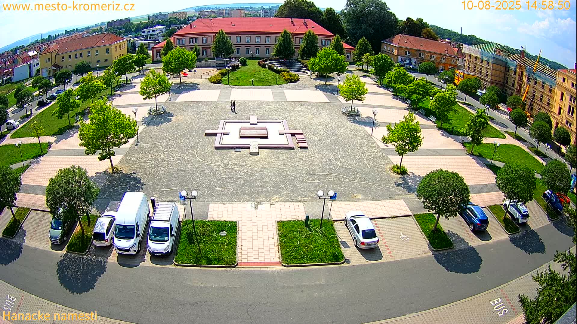 Kroměříž - Hanácké Náměstí Square Live Cam - Kromeriz, Zlin, Czechia