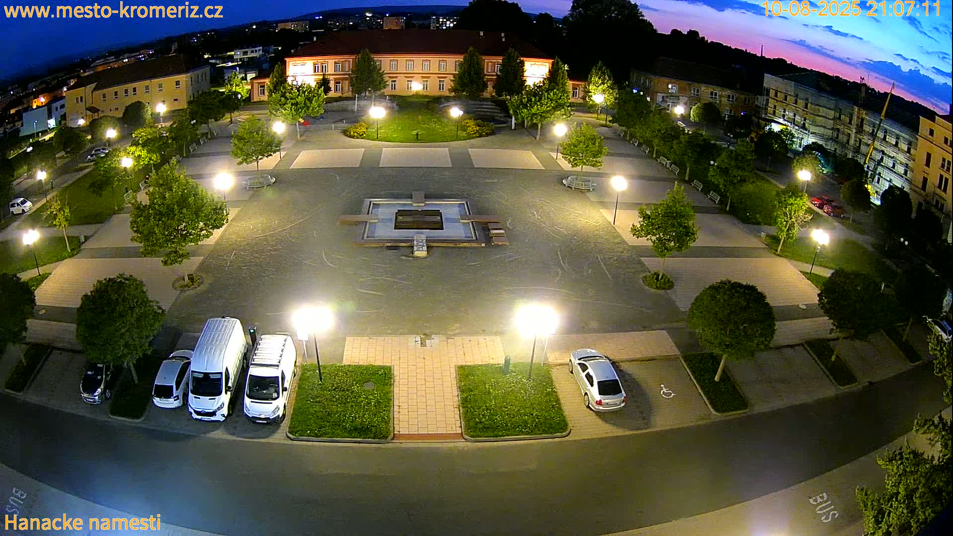 Kroměříž - Hanácké Náměstí Square Live Cam - Kromeriz, Zlin, Czechia