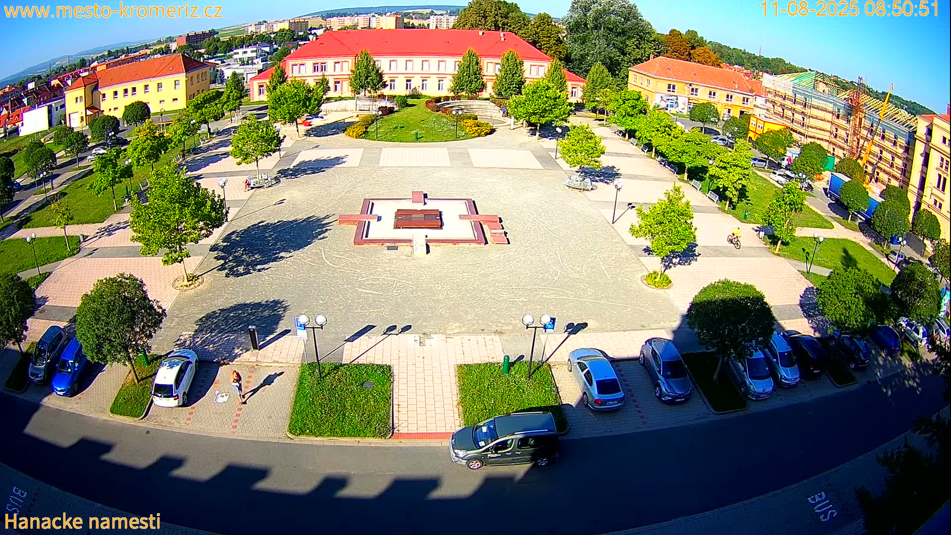 Kroměříž - Hanácké Náměstí Square Live Cam - Kromeriz, Zlin, Czechia