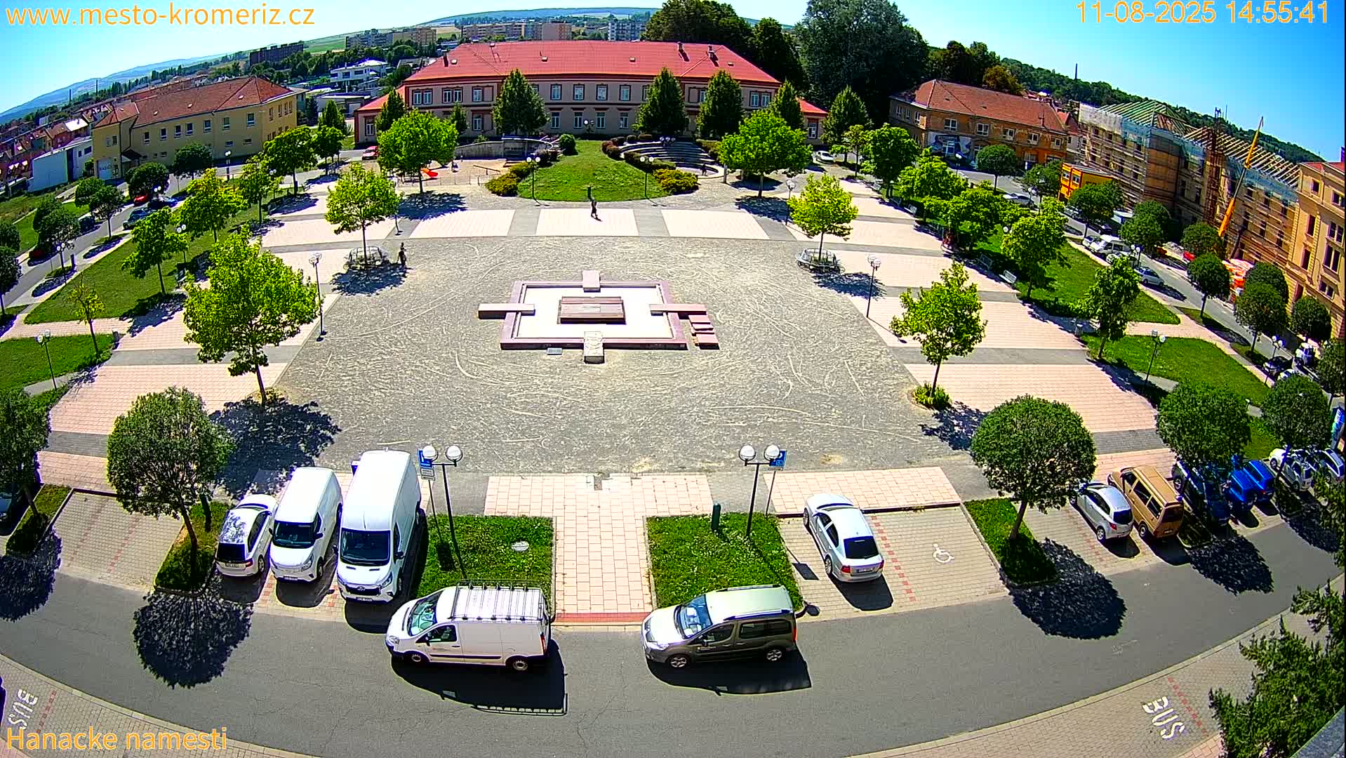 Kroměříž - Hanácké Náměstí Square Live Cam - Kromeriz, Zlin, Czechia