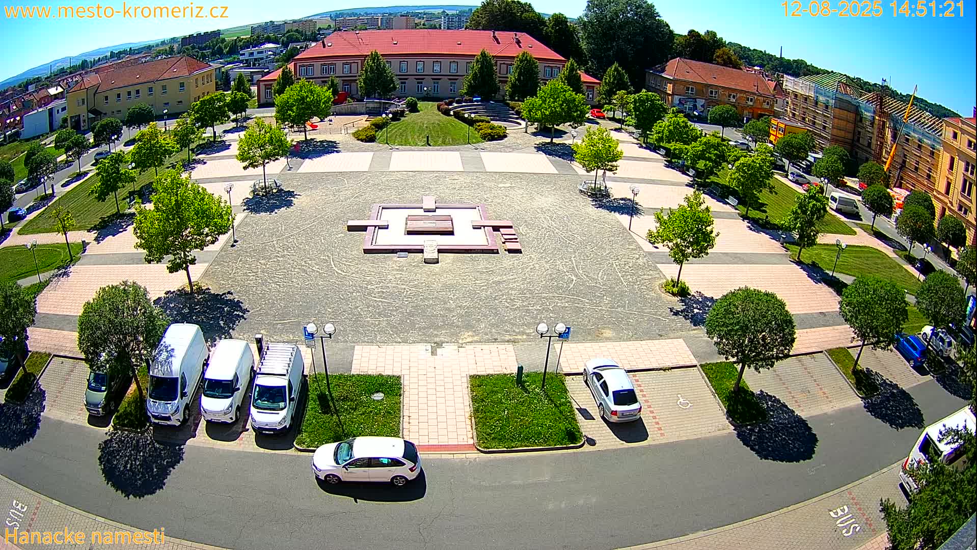 Kroměříž - Hanácké Náměstí Square Live Cam - Kromeriz, Zlin, Czechia