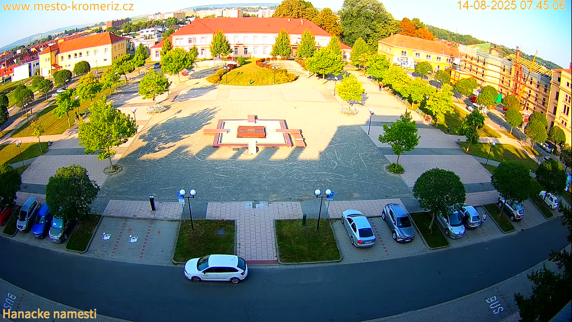 Kroměříž - Hanácké Náměstí Square Live Cam - Kromeriz, Zlin, Czechia
