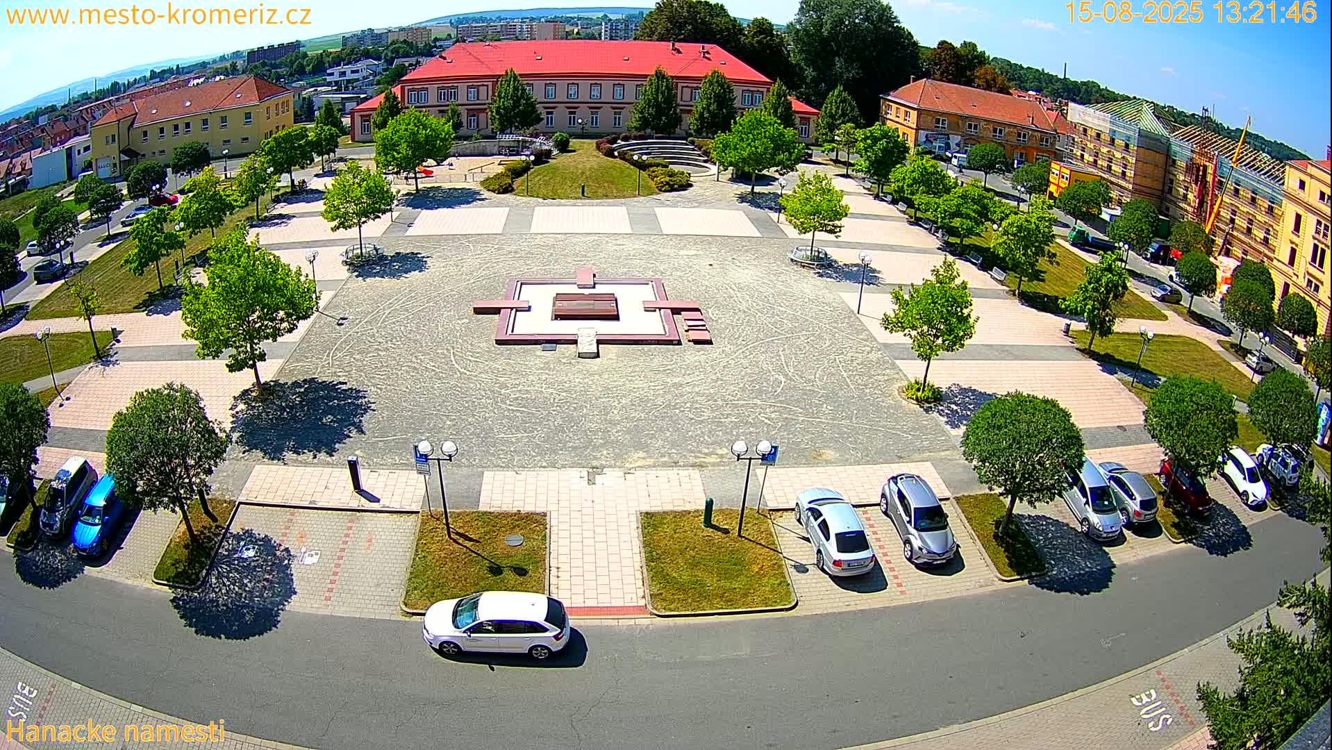 Kroměříž - Hanácké Náměstí Square Live Cam - Kromeriz, Zlin, Czechia