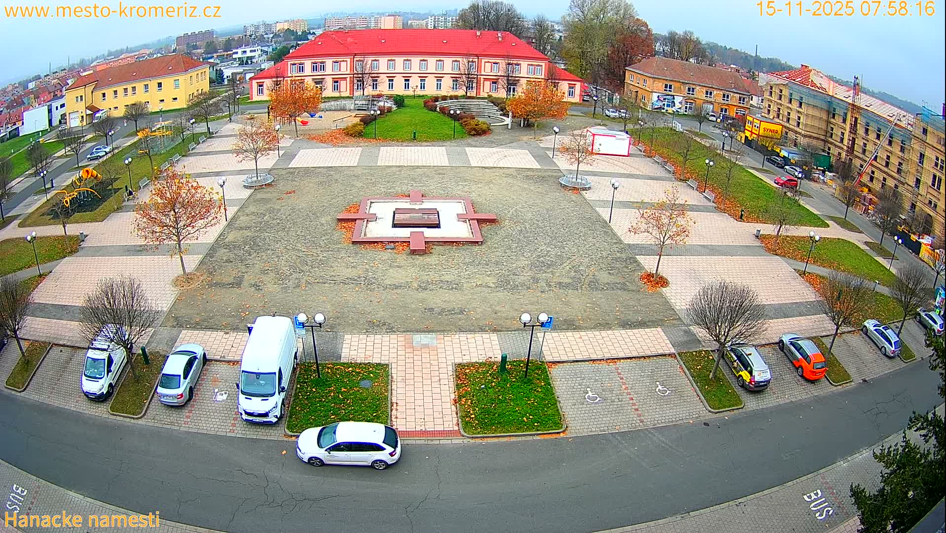Kroměříž - Hanácké Náměstí Square Live Cam - Kromeriz, Zlin, Czechia