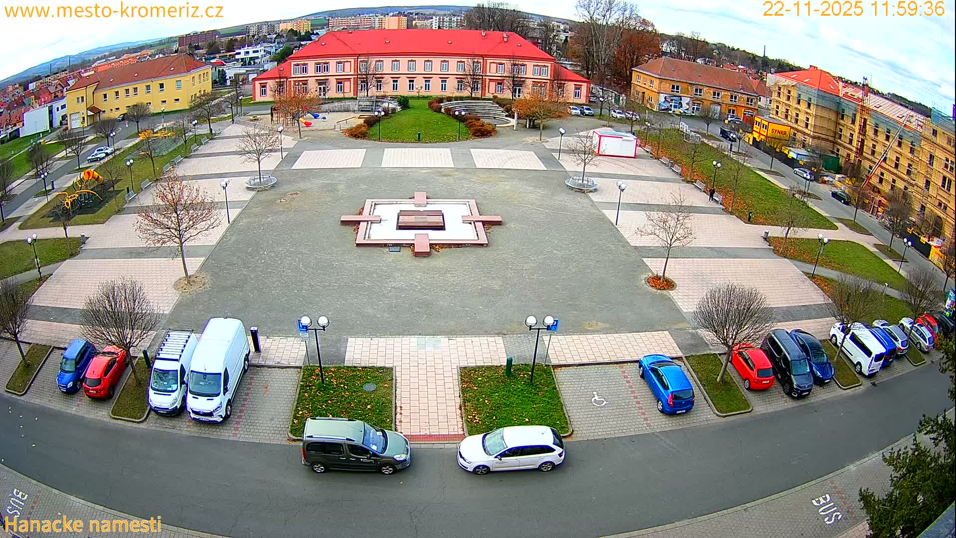 Kroměříž - Hanácké Náměstí Square Live Cam - Kromeriz, Zlin, Czechia