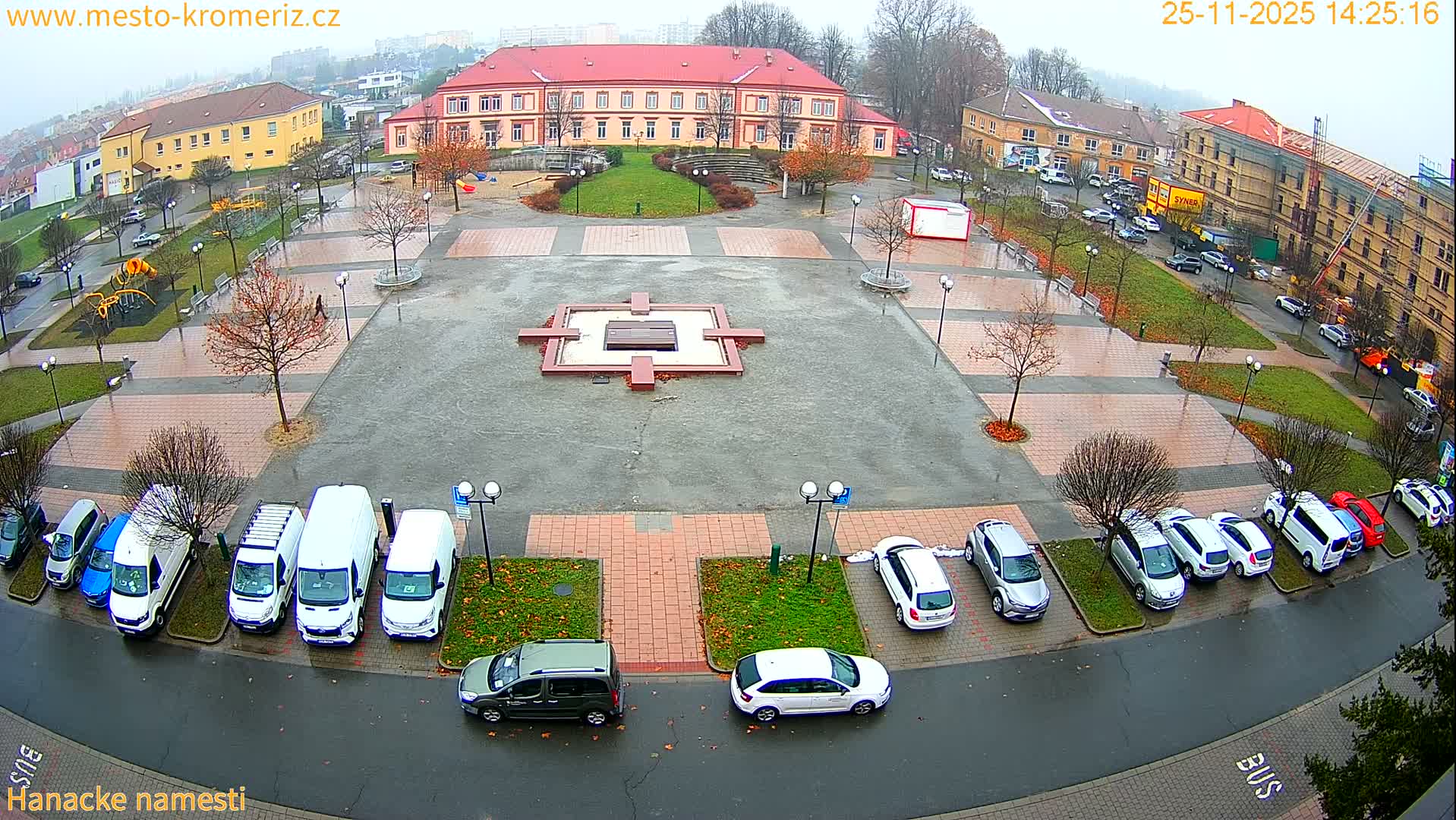 Kroměříž - Hanácké Náměstí Square Live Cam - Kromeriz, Zlin, Czechia