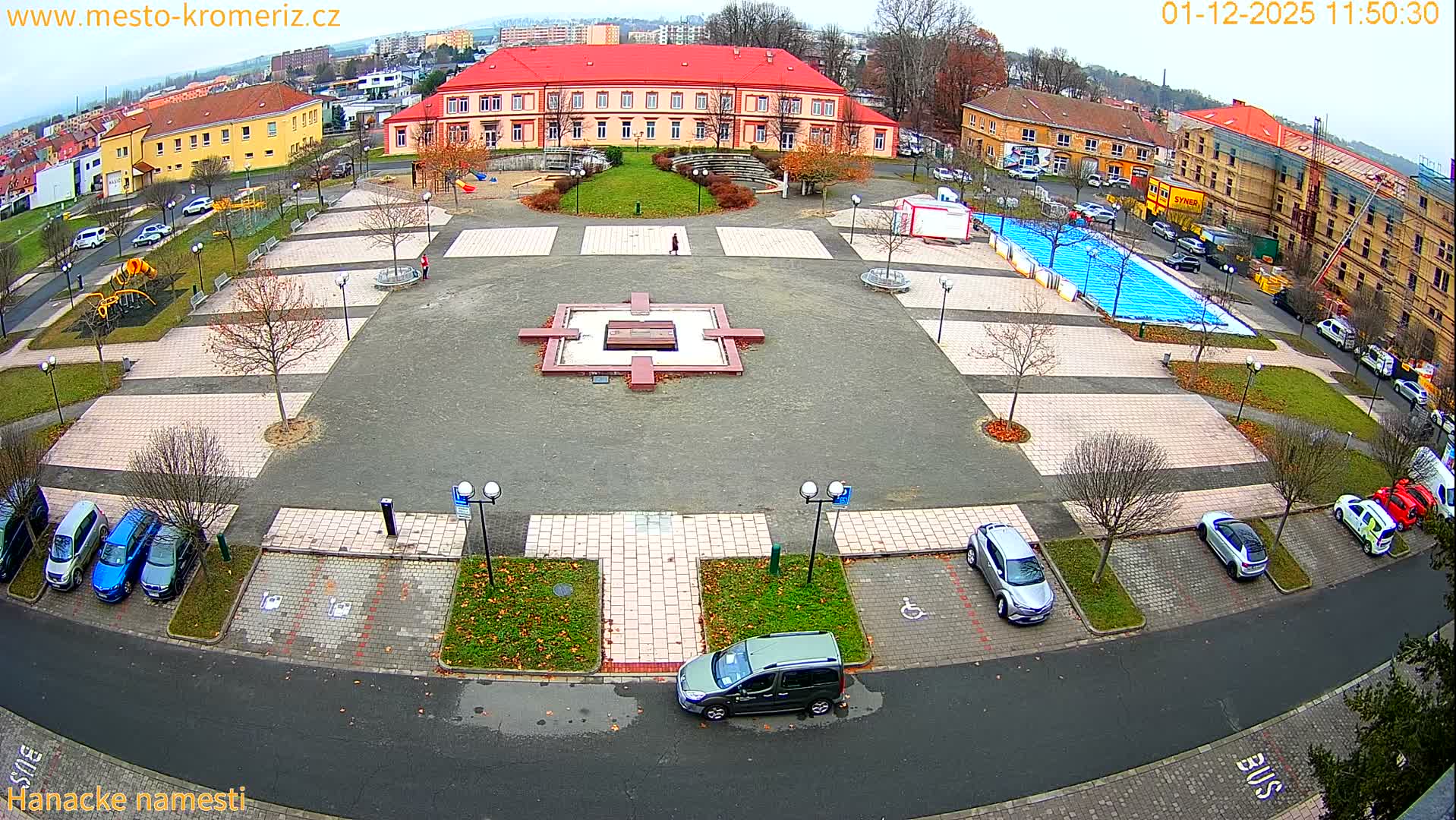 Kroměříž - Hanácké Náměstí Square Live Cam - Kromeriz, Zlin, Czechia