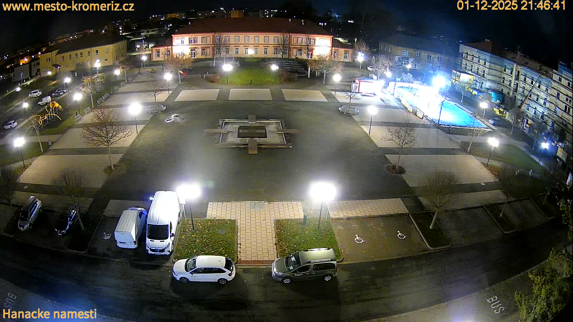 Kroměříž - Hanácké Náměstí Square Live Cam - Kromeriz, Zlin, Czechia
