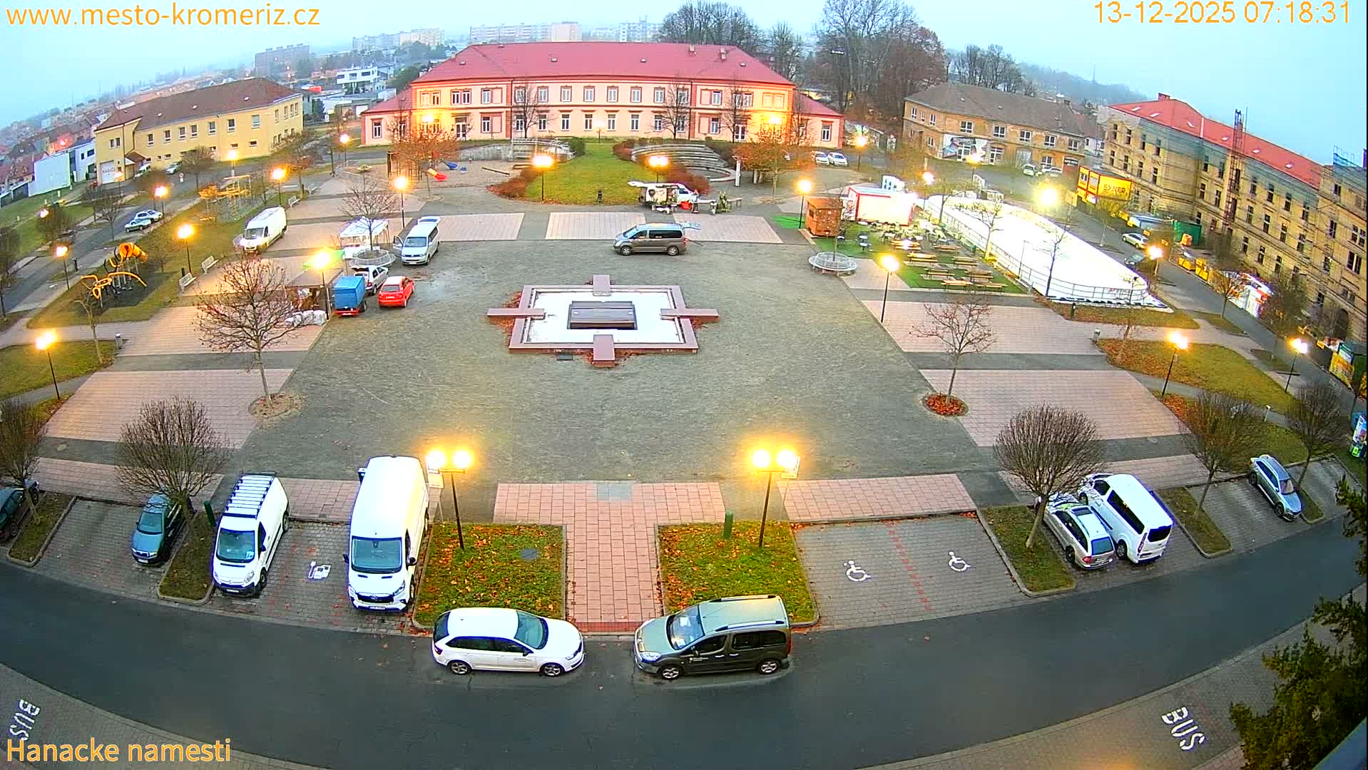 Kroměříž - Hanácké Náměstí Square Live Cam - Kromeriz, Zlin, Czechia