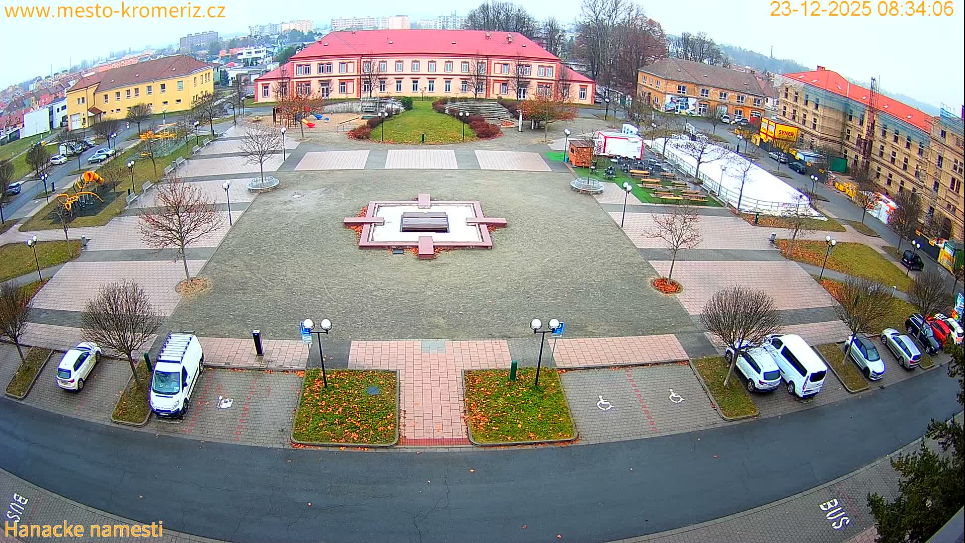 Kroměříž - Hanácké Náměstí Square Live Cam - Kromeriz, Zlin, Czechia